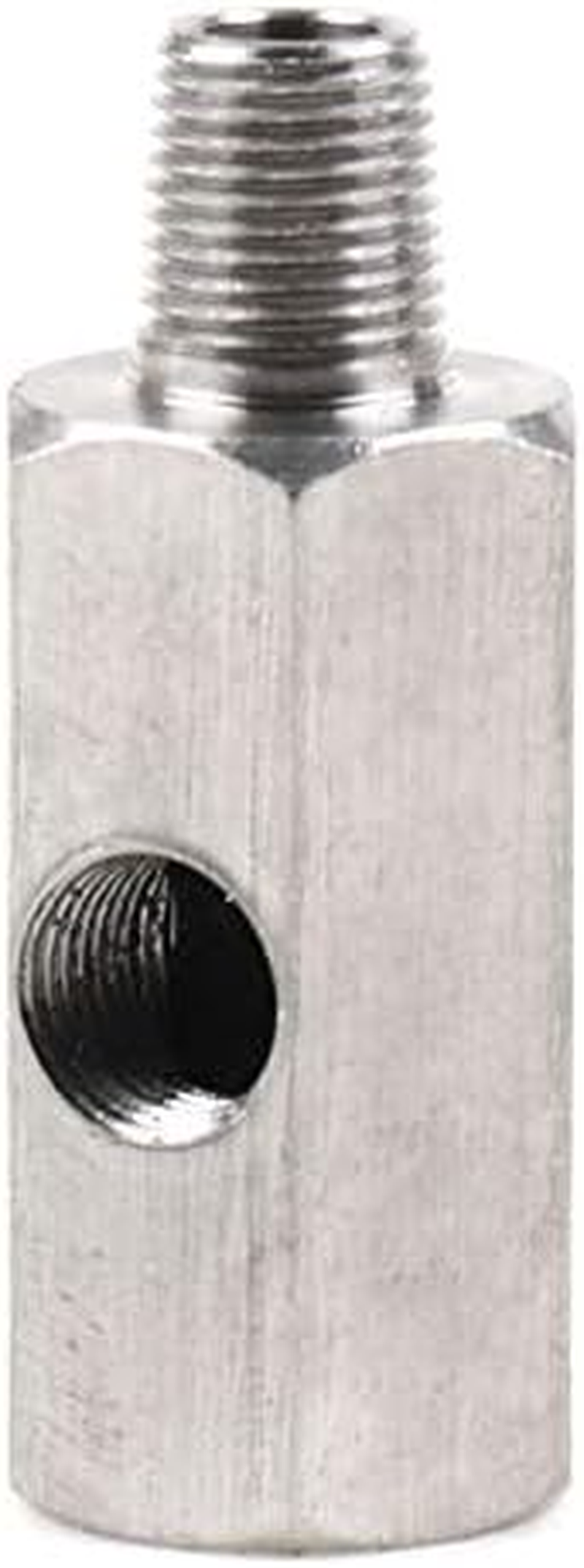 Stainless Steel Turbocharger Connector 1/8Inch BSPT Oil Pressure Sensor Tee to NPT Adapter Turbo Supply Feed Line Meter image number 6