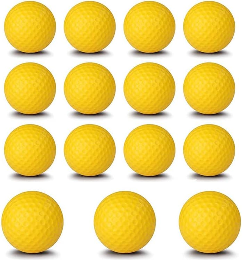 15Pcs Practice Golf Balls,Practice Foam Golf Balls, Foam Sponge Soft Elastic Golf Balls, Indoor Outdoor Golf Training Aid Balls,Foam PU Golf Practice Balls for Indoor or Outdoor Backyard Training image number 5