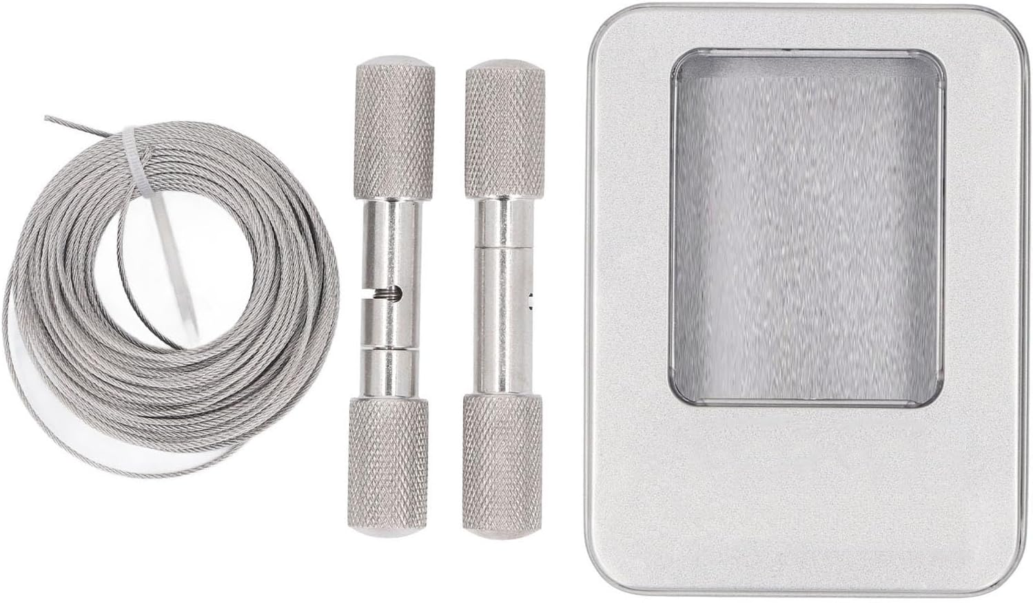 Fdit Horn String Saw, Stainless Steel Hand Pocket Rope Saw, 49.21Ft for Cow Sheep Emergency, Crafted with Handles and Storage Box image number 1