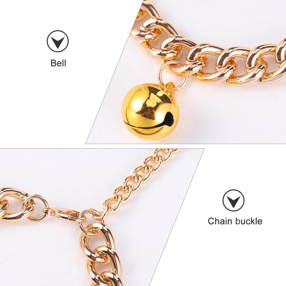 1Pc Pet Bell Collar Pet Necklace for Cats and Dogs Portable Decoration Accessories Stylish Pet Supplies with Bell Pendant image number 5