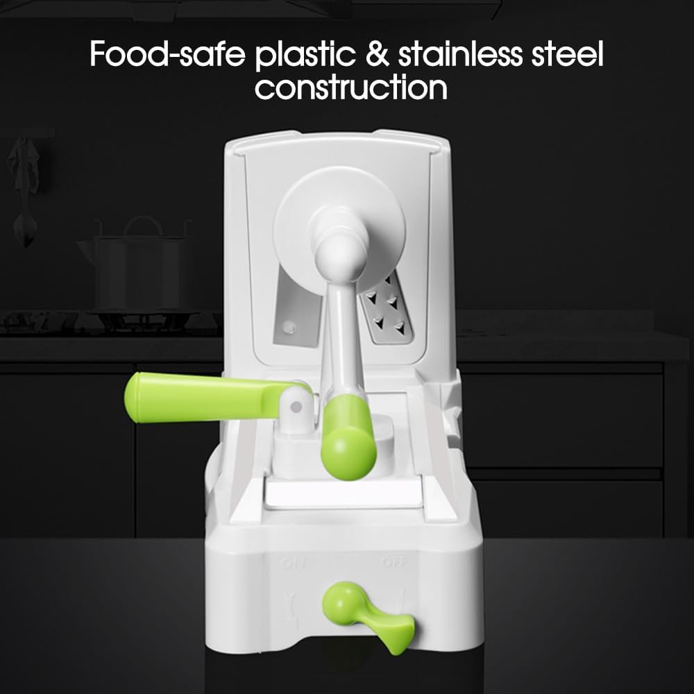 Leona Co Manual Spiral Vegetable Slicer with 5 Blades &ndash; Zoodle Maker, Handheld Spiralizer for Zucchini, Carrots, Cucumbers & More image number 3