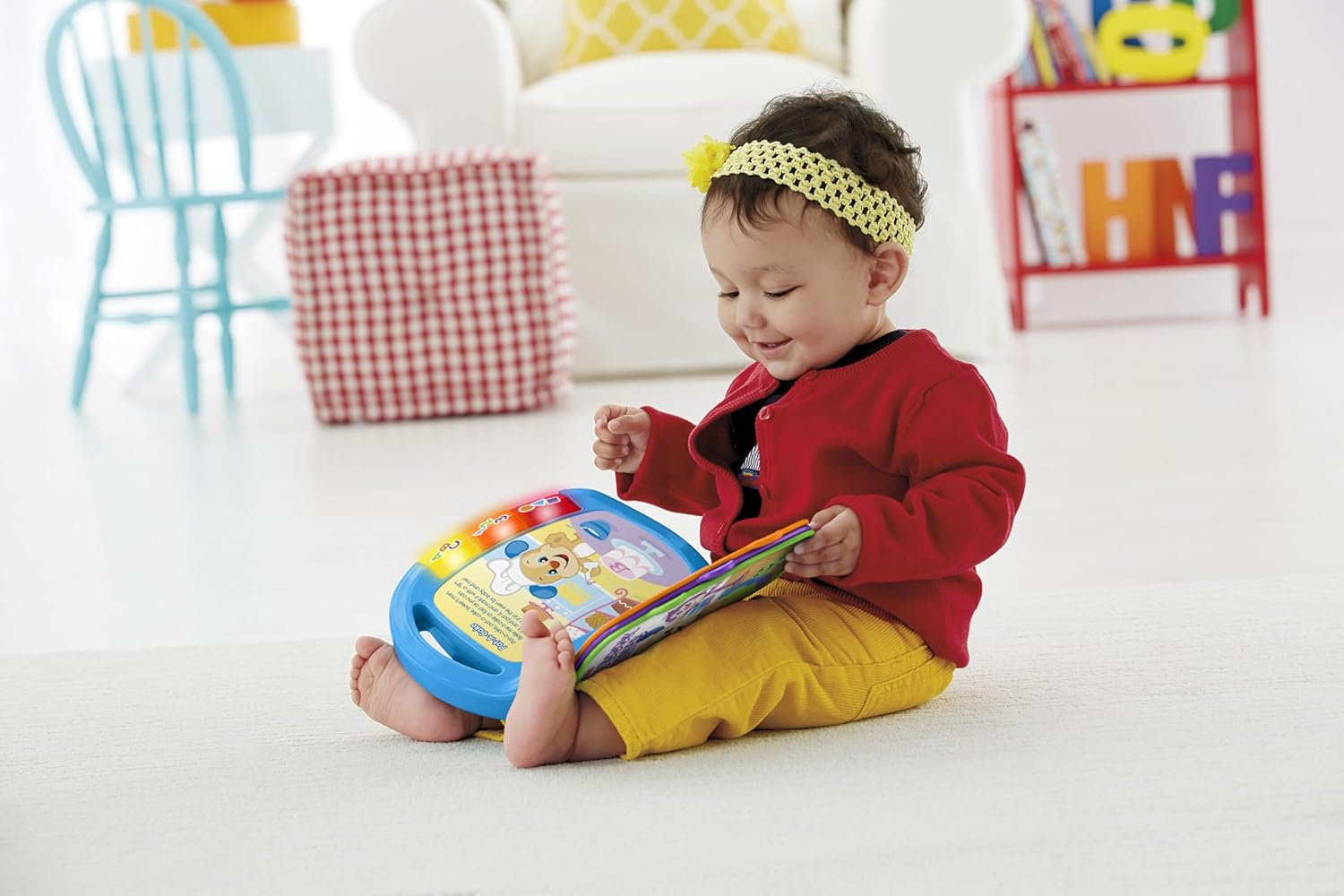 Fisher-Price Laugh & Learn Storybook Rhymes, Collection of Musical Baby Toy Books ​With Lights (Styles May Vary) image number 3