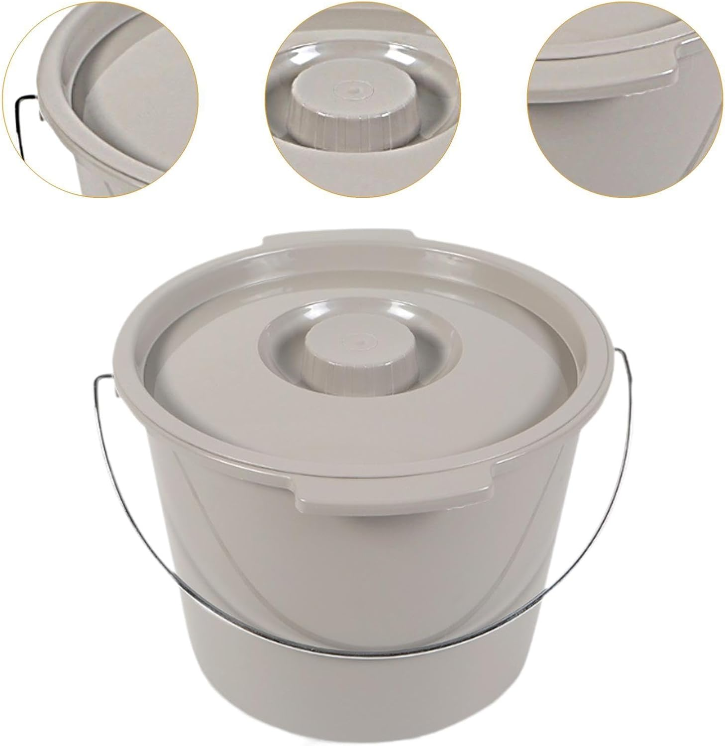 Portable Toilet Bucket Commode Bucket Elderly Potty Travel Toilet for Travel Home image number 1