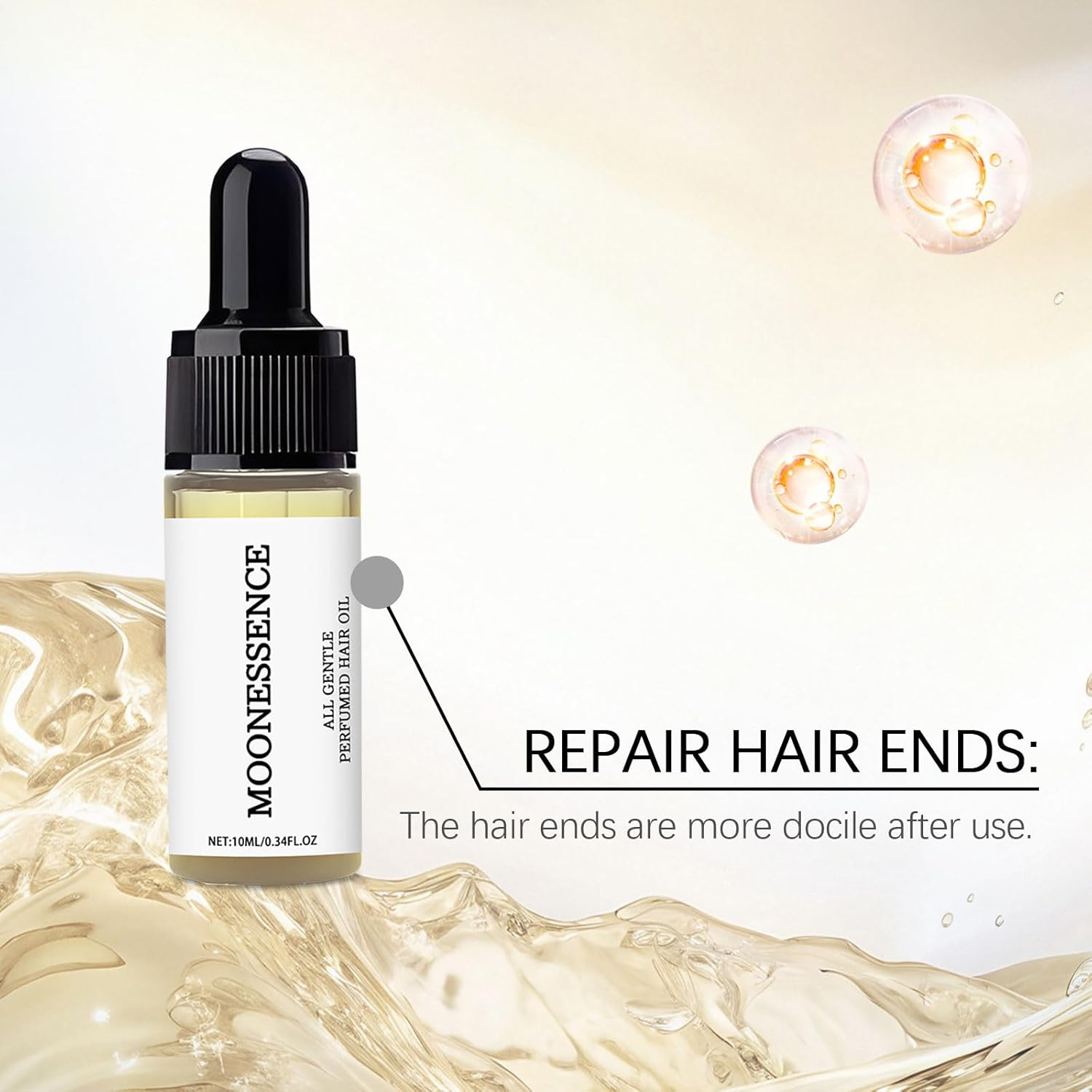 10Ml Hair Care Essential Oil Gentle Nourishing Hair Soft and Fragrant Hair Care Daily Scalp Massage Essential Oil image number 1