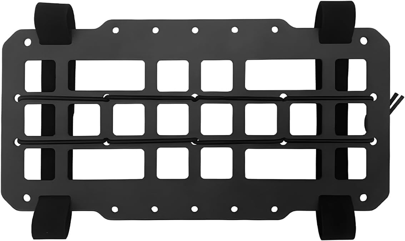 AICEL Rigid MOLLE Panel for Car Sun Visor, Auto Headrest and Seat Back Organizer, Tactical Gear Holder for EDC Pouch Rack Tool Holster, Backpack Insert Storage Rack for Small Items, Cards, Pens image number 2