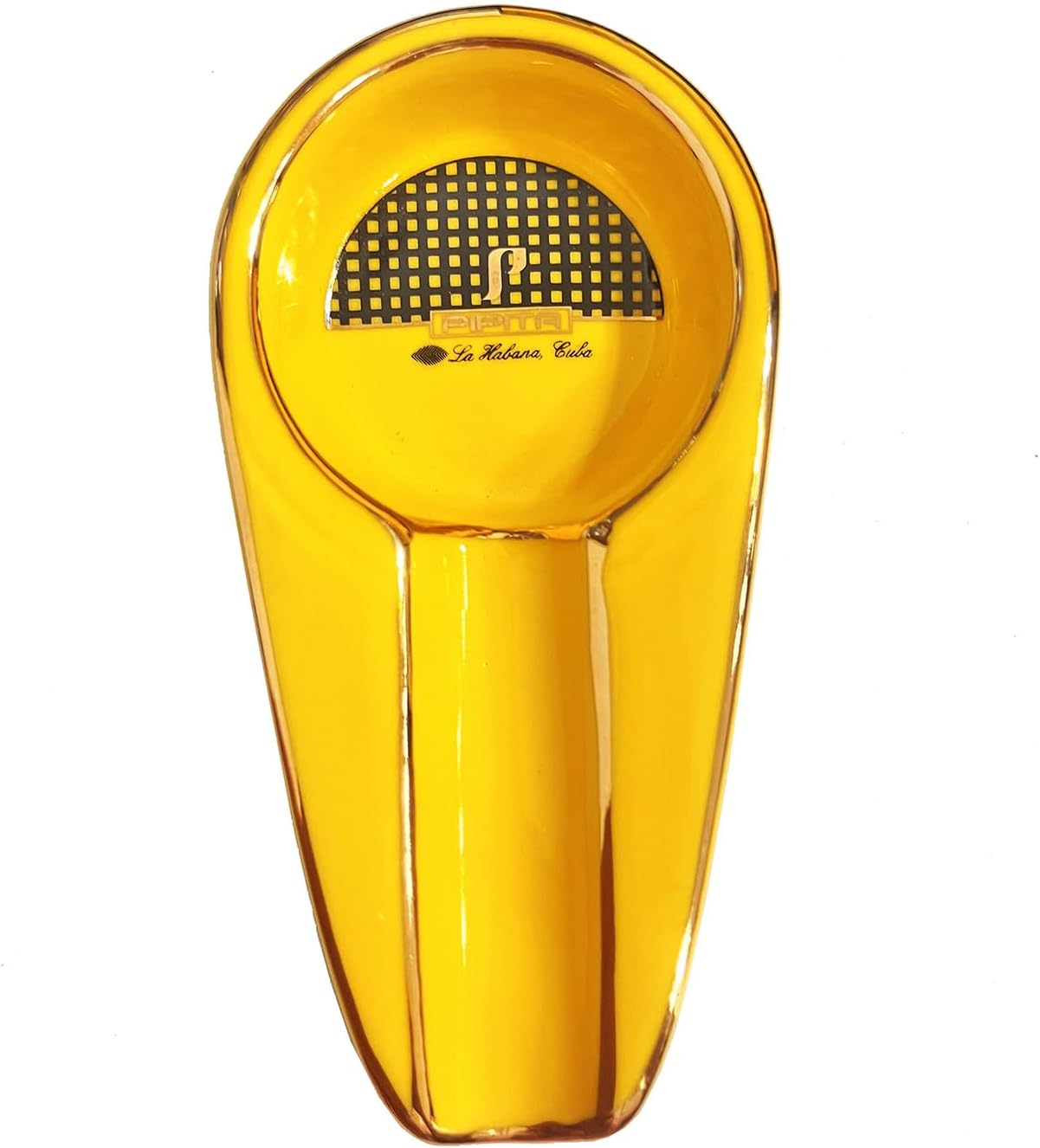 PIPITA Set of 2 Ceramic Cigar Ashtray with Holder, Fashion Ceramic Cigar Ashtray Ash Tray for Home Office Patio outside Ashtray Gifts Men