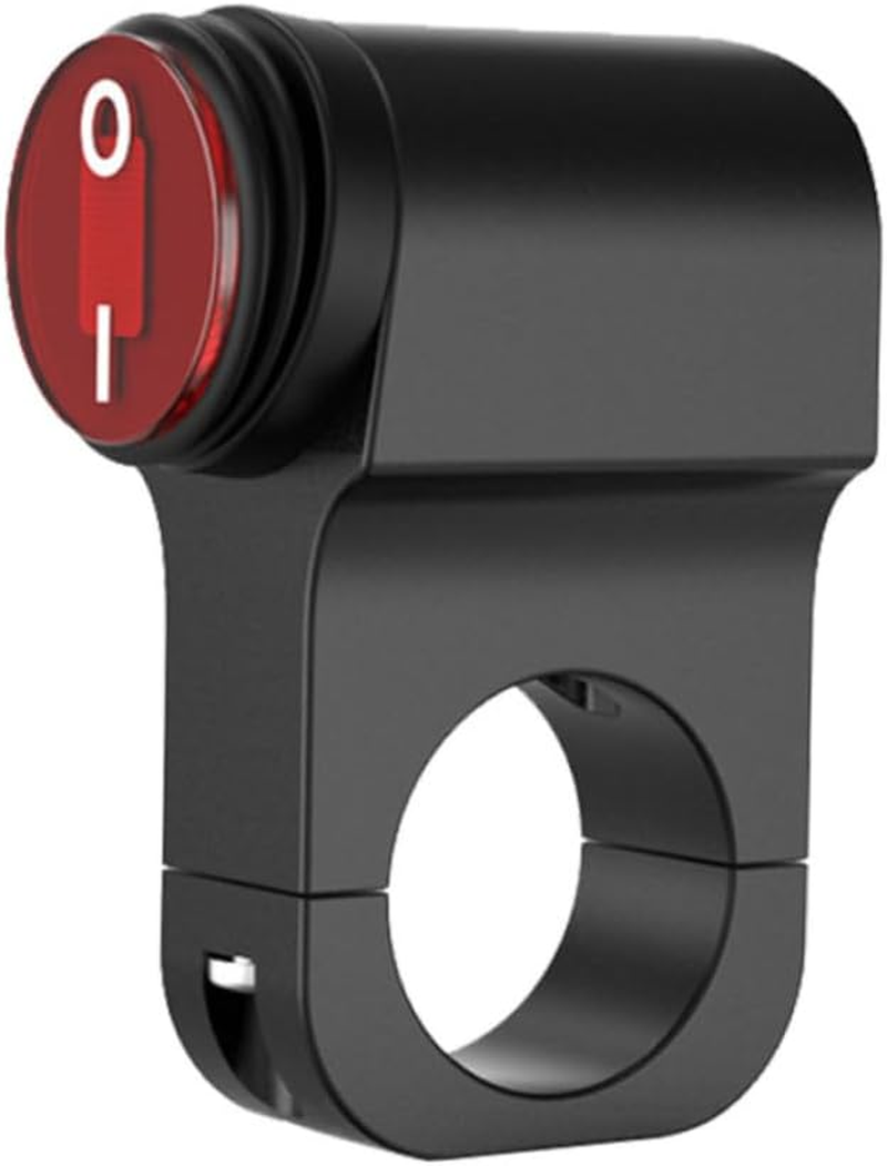 BUGUUYO Motorcycle Handlebar Switch 3-Wire on off Button with Light 22Mm Driving Lamp Toggle for Small Motorbike Fog Light Electrical Parts