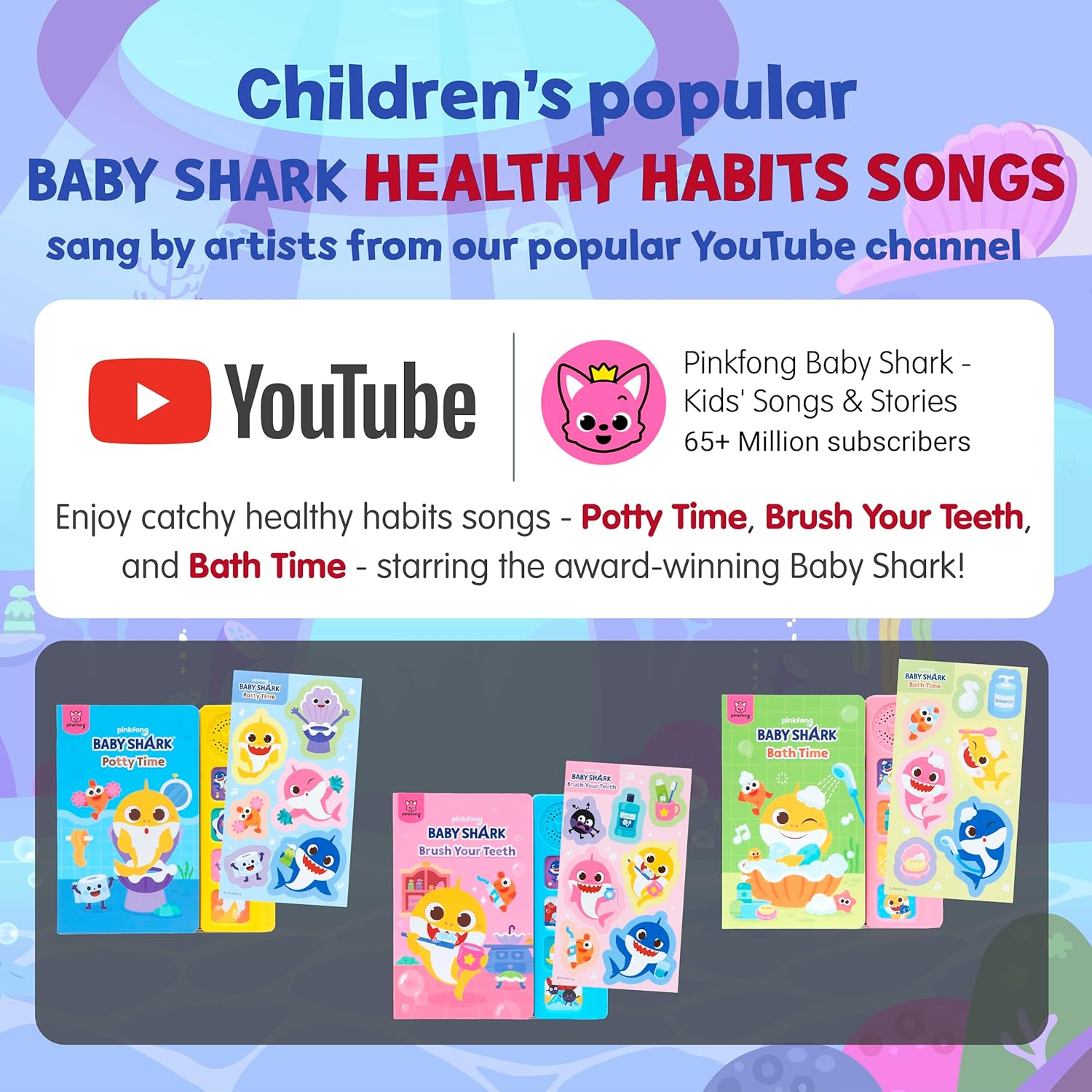 Pinkfong Baby Shark Healthy Habits Sound Books Boxed Set