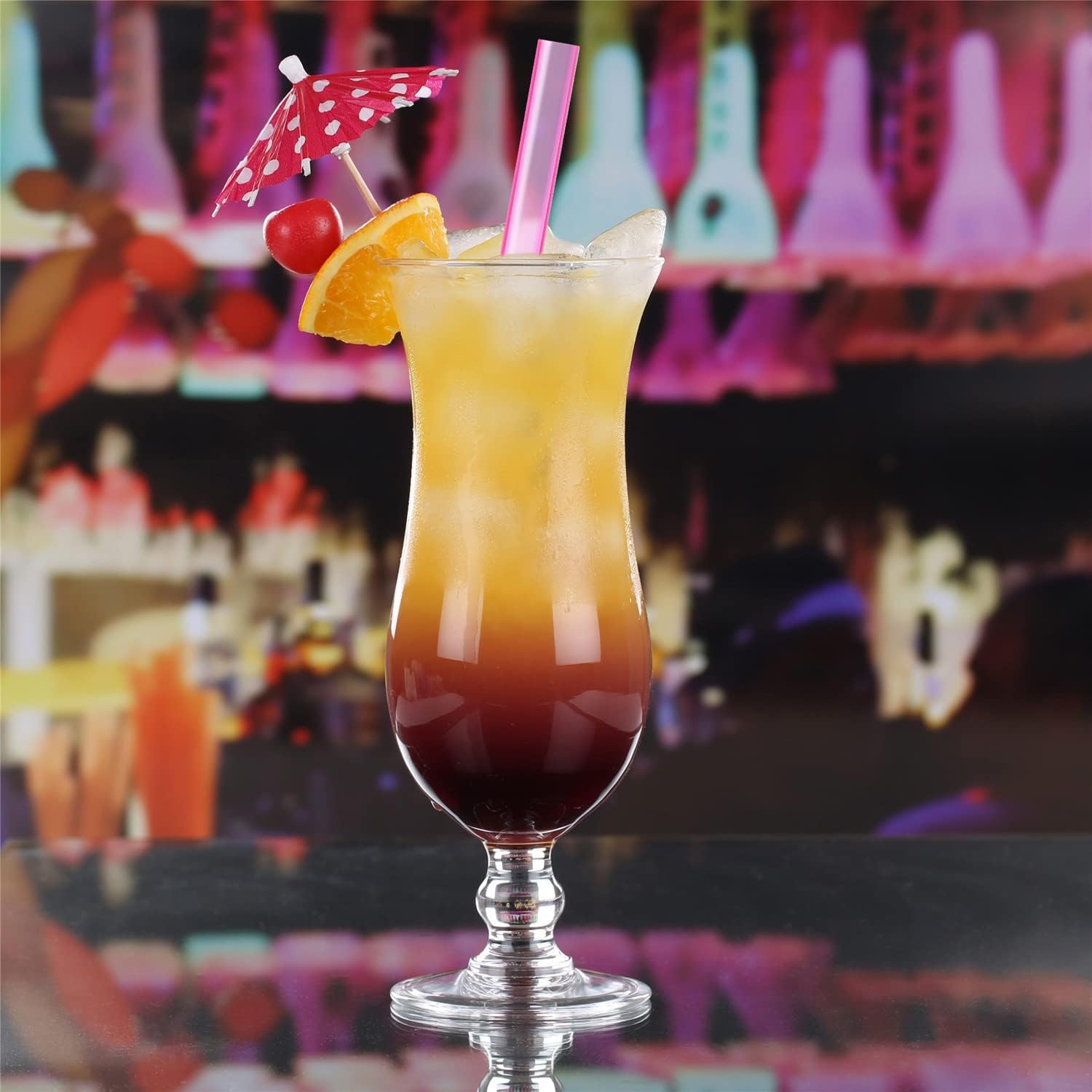 ALINK 12-Pack Reusable Plastic Boba Straws, 13 Mm X 10.5 Inch Long Wide Clear Smoothie Straws for Bubble Tea, Tapioca Pearls, Milkshakes with 2 Cleaning Brush - Pointed Design image number 4