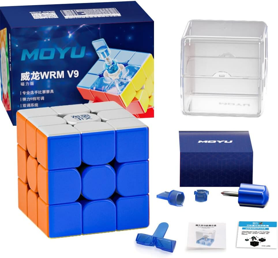 TUNJILOOL Moyu WRM V9 2023 3X3 Magnetic Speed Cube, Weilong WR M V9 3X3 Stickerless image number 6