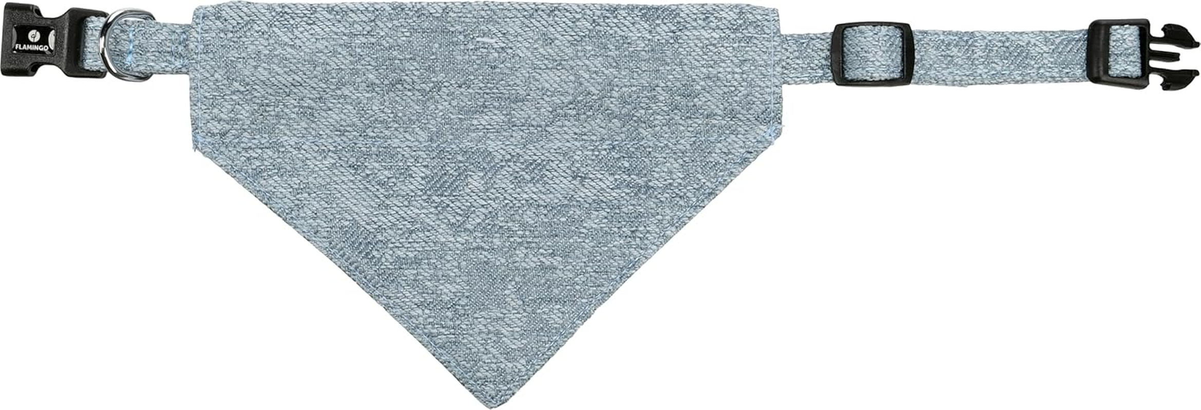 Flamingo Dog Collar with Bandana Nelson Blue XS 25-40Cm 15Mm image number 1