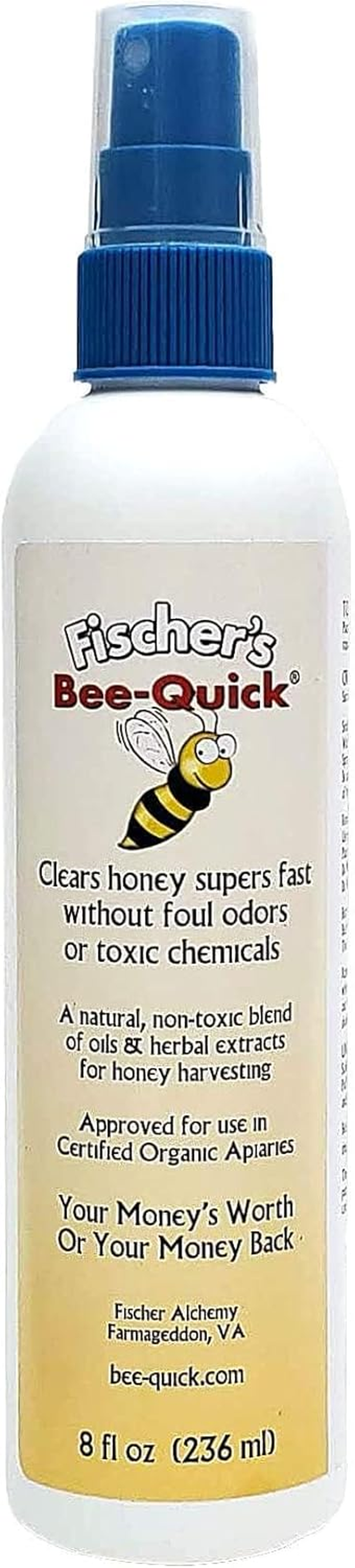 Fischer'S Bee Quick Bee Repellent for Removing Honey Bees from Beekeping Equipment in a Safe and Organic Way (8 Oz Bottle) image number 6