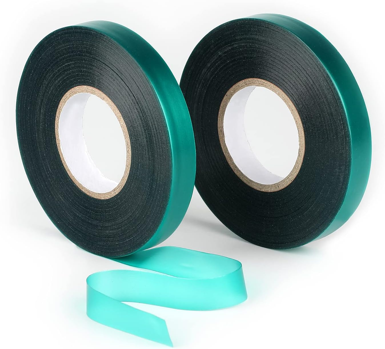 KINGLAKE GARDEN Stretch Tie Tape Roll-2 Rolls Total 295 Feet 1/2" Green Plant Garden Tie for Branches, Climbing Planters, Flowers image number 3