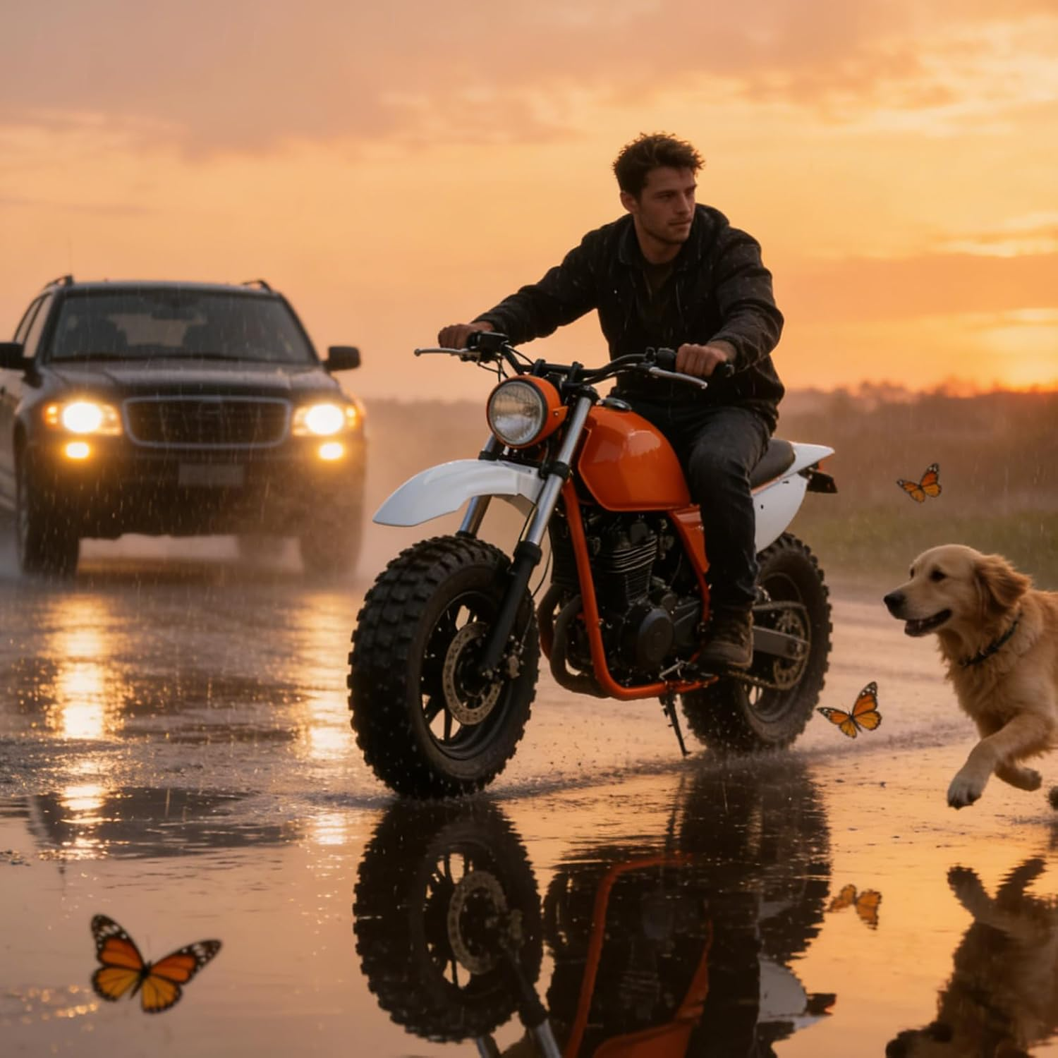 Dirt Bike Mudguard - Protective Body Frame Accessories,Electric Motorbike Mud Guard,For Electric Motorbike Outdoor Rainy Day Gravel Land Water Stain - Orange image number 7