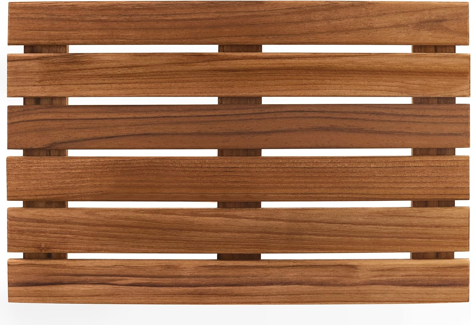 Vaefae Teak Shower Mat, Non-Slip Bath Mat, Luxury Spa Mat, Wooden Mat for Bathtub, 50.8 X 33 Cm image number 4