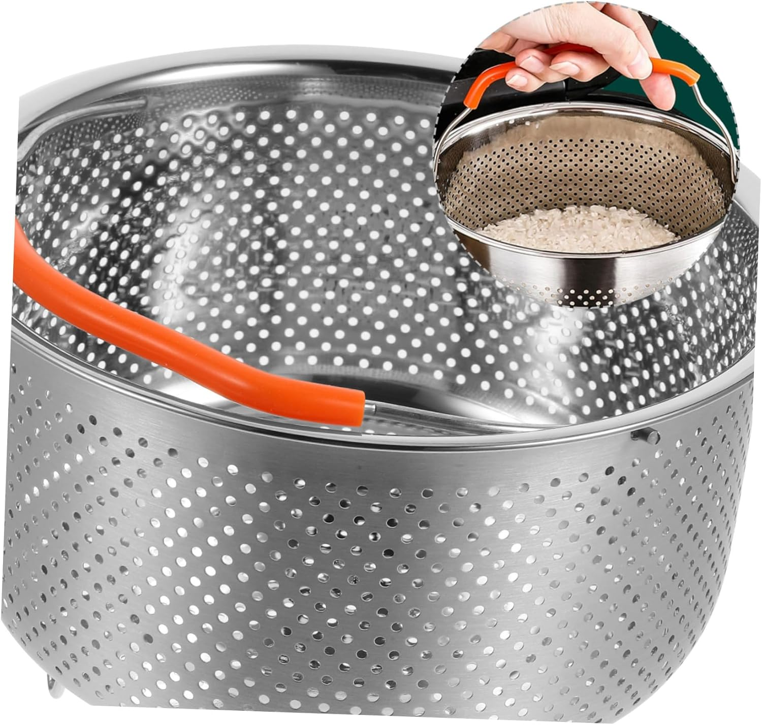 FUNOMOCYA Stainless Steel Steamer Rack Versatile Steaming Basket for Rice Cookers and Pots Food Steaming Holder for Healthy Cooking and Vegetable Preparation image number 6