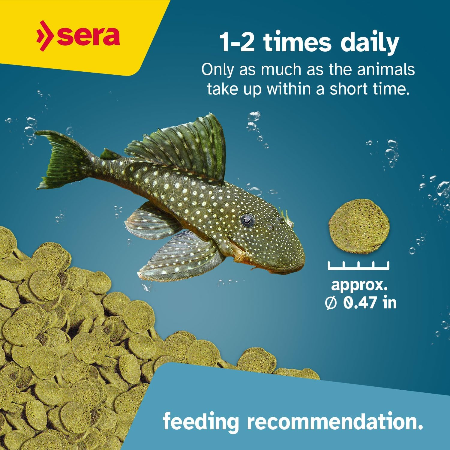 Sera Catfish Chips Fish Food, 95G image number 1