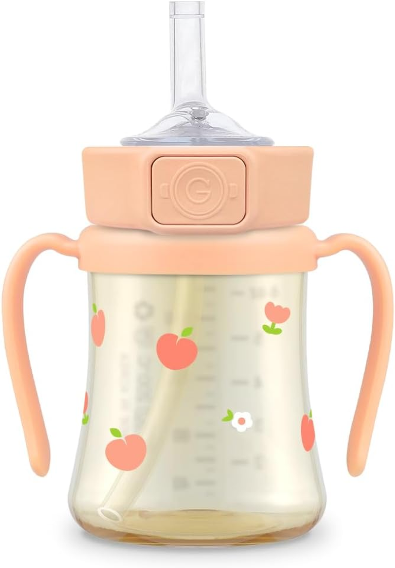 Peach Flower PPSU Straw Cup 200Ml(Rose Coral) image number 2