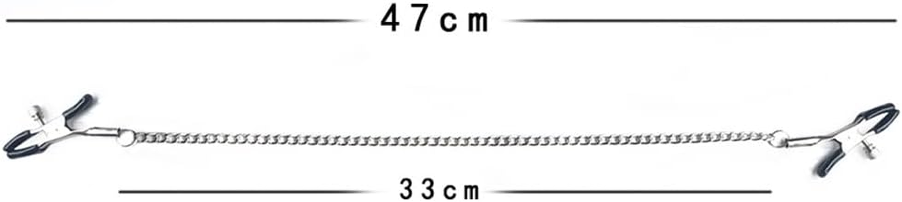 Nipple Clips Clamps Adjustable Pressure Breast Clamps Stainless Steel Non Piercing Nipple Rings Decorative Clip for Pleasure Toys Nipple for Women Men (Black) image number 6