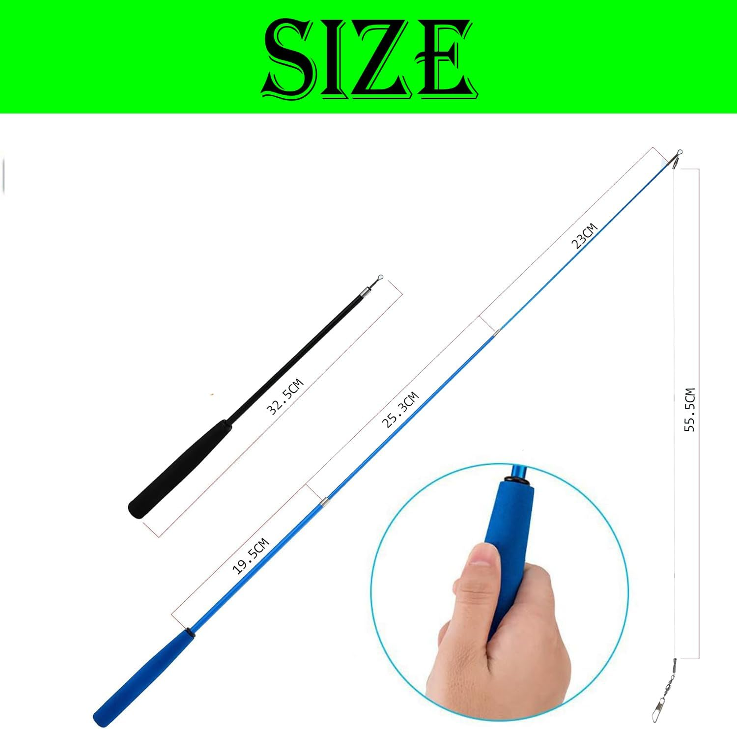 YJSPARKK 13PCS Cat Feather Toys,Interactive Cat Teaser Toy,2 Retractable Wands 11 Replacement Heads Refills for Indoor Kitten to Chase and Exercise image number 3