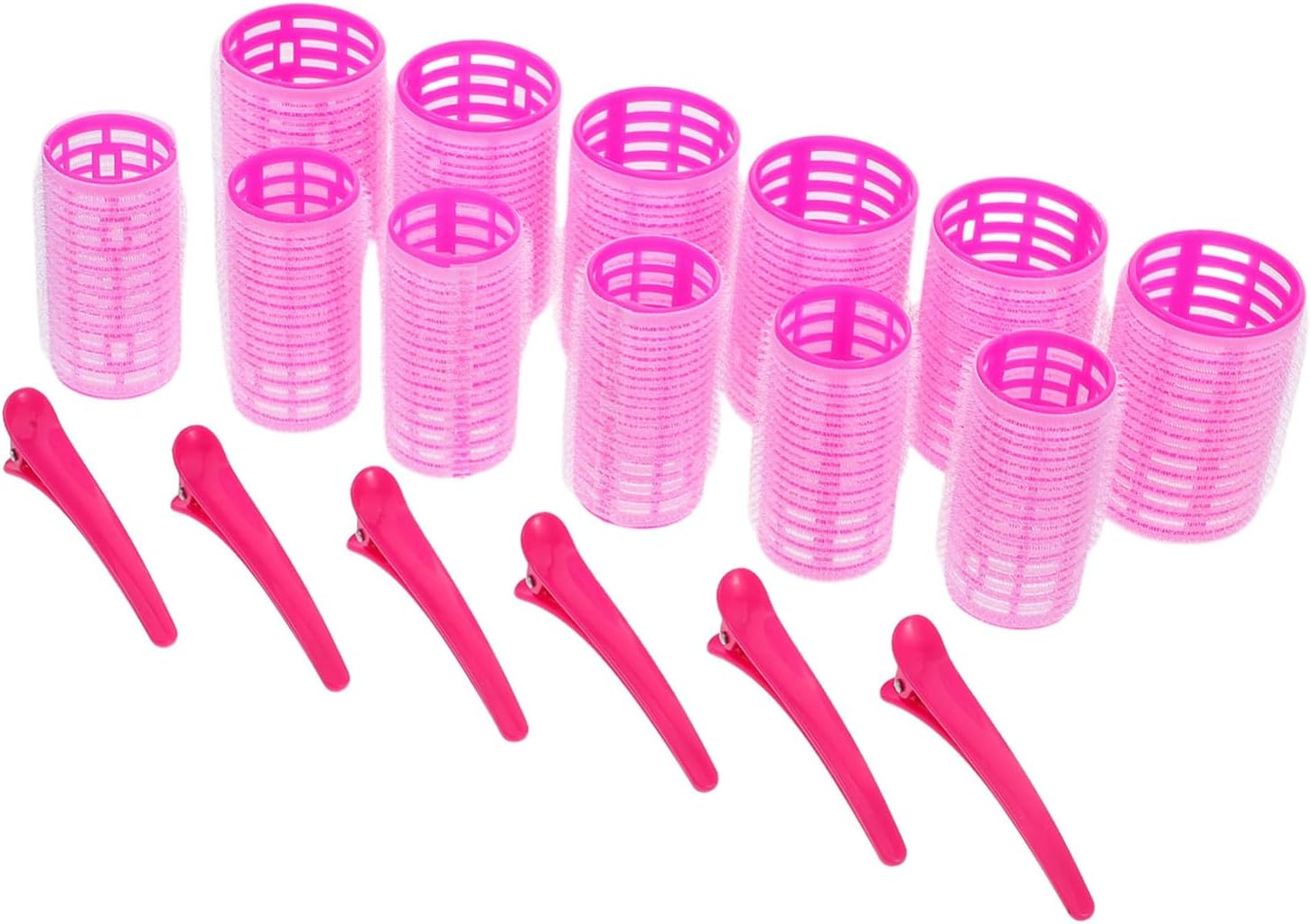 EPIGEIST Hot Rollers for Long Hair Hair Curler Set with 6 Medium 6 Small Rollers Clips for Women image number 3