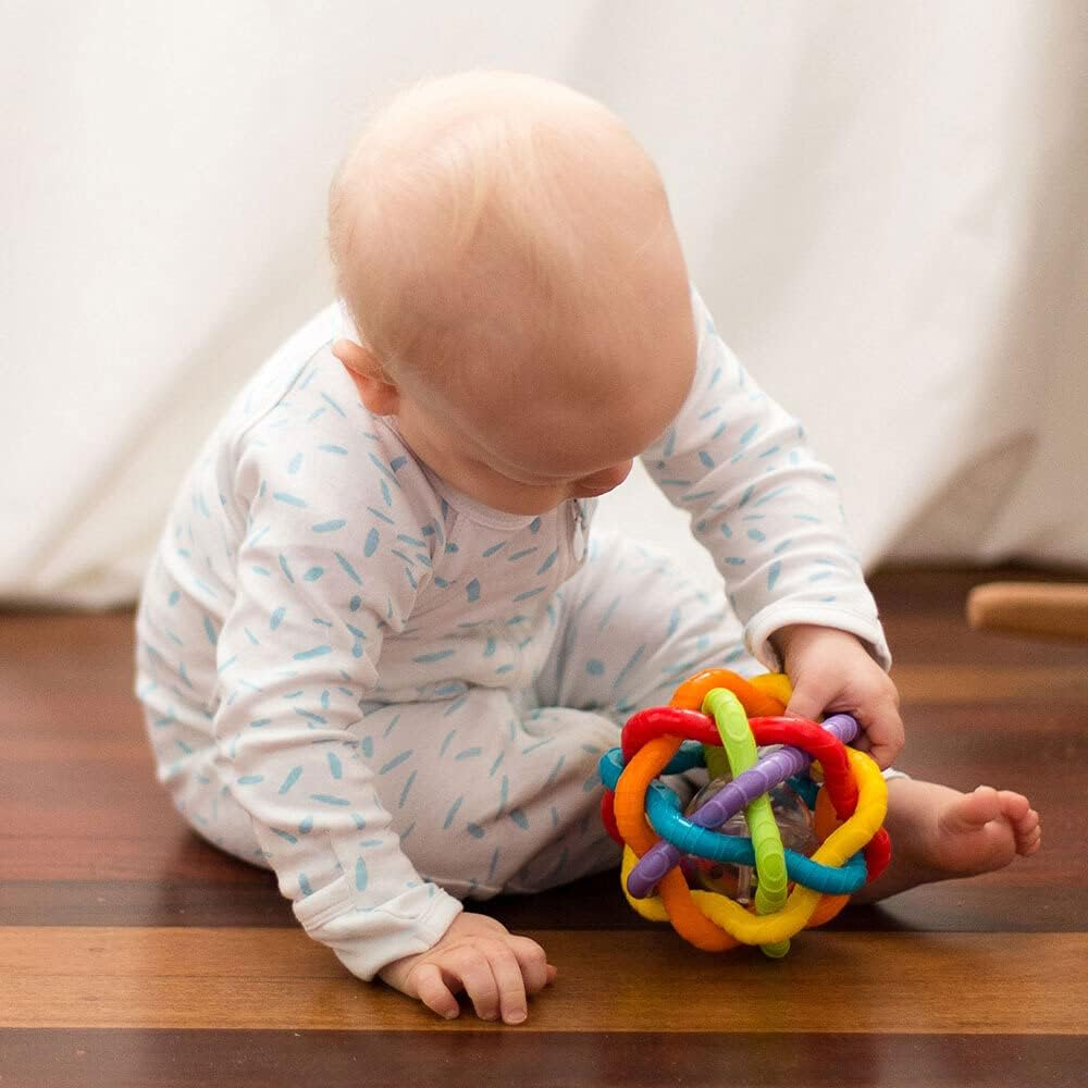 Playgro Ball - Interactive Sensory Development Toy for Babies 3+ Months - Boosts Touch, Movement Skills - Crawling Baby Toy image number 5
