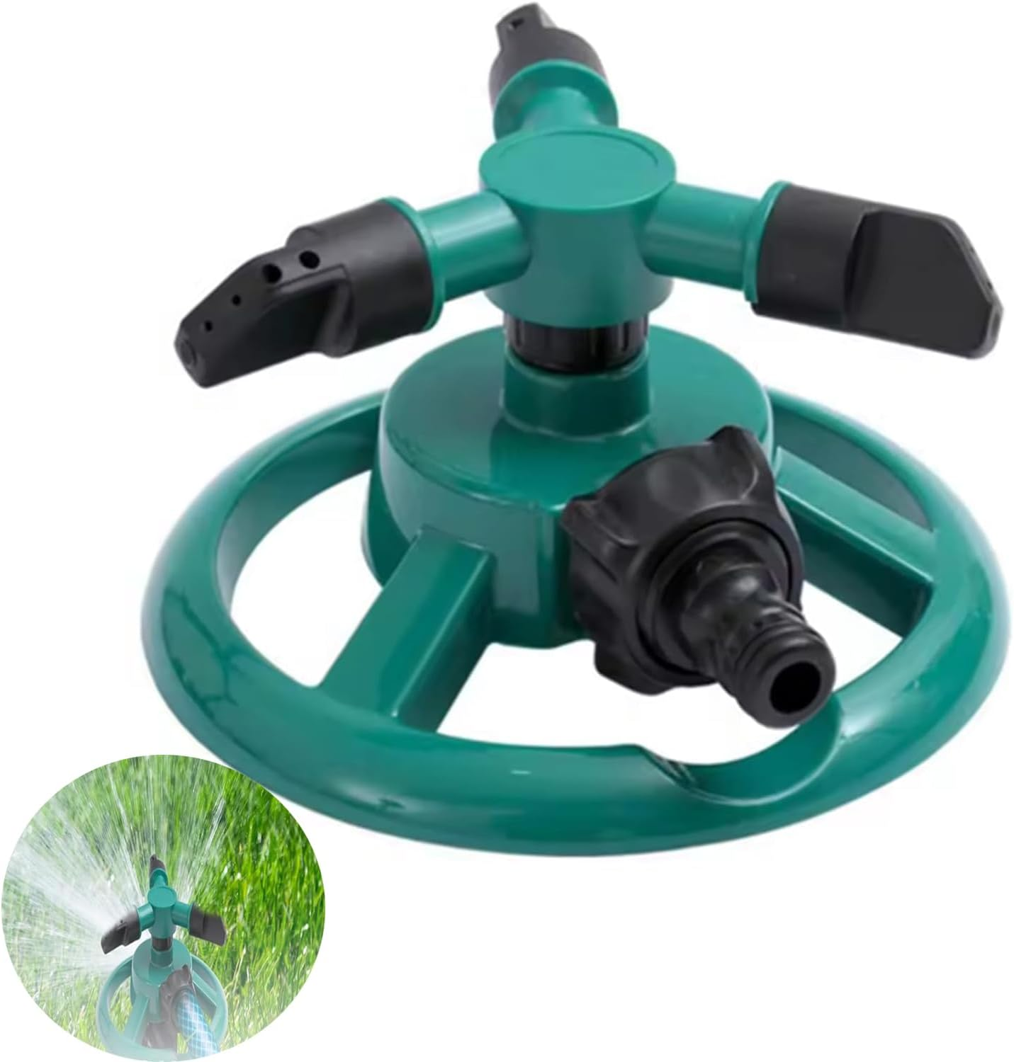 Garden Sprinkler, Lawn 360 Degree Rotating Lawn Sprinkler, Large Area Gardening Watering System image number 6