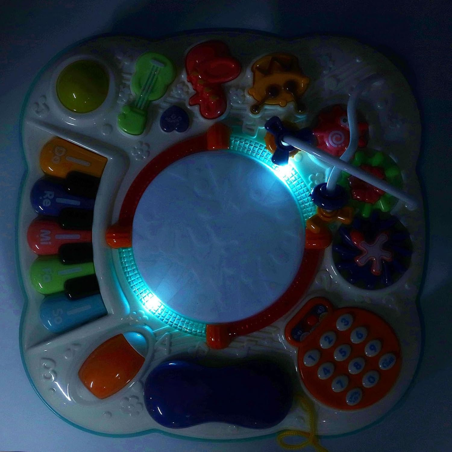 Baby Activity Table with Music, Multifunctional Easy to Fold Safe and Reliable Musical Activity Center Activity Table Toy, Educational Learning Toys for 6-12 Months, Birthday image number 3