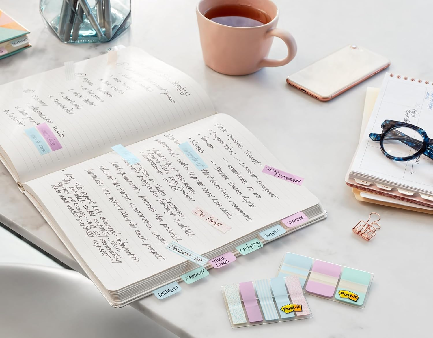 Post-It Tabs, .625 X 1.5 Inches, 4 Colors, 10/Color, 40/Dispenser (676-AYPV) image number 7