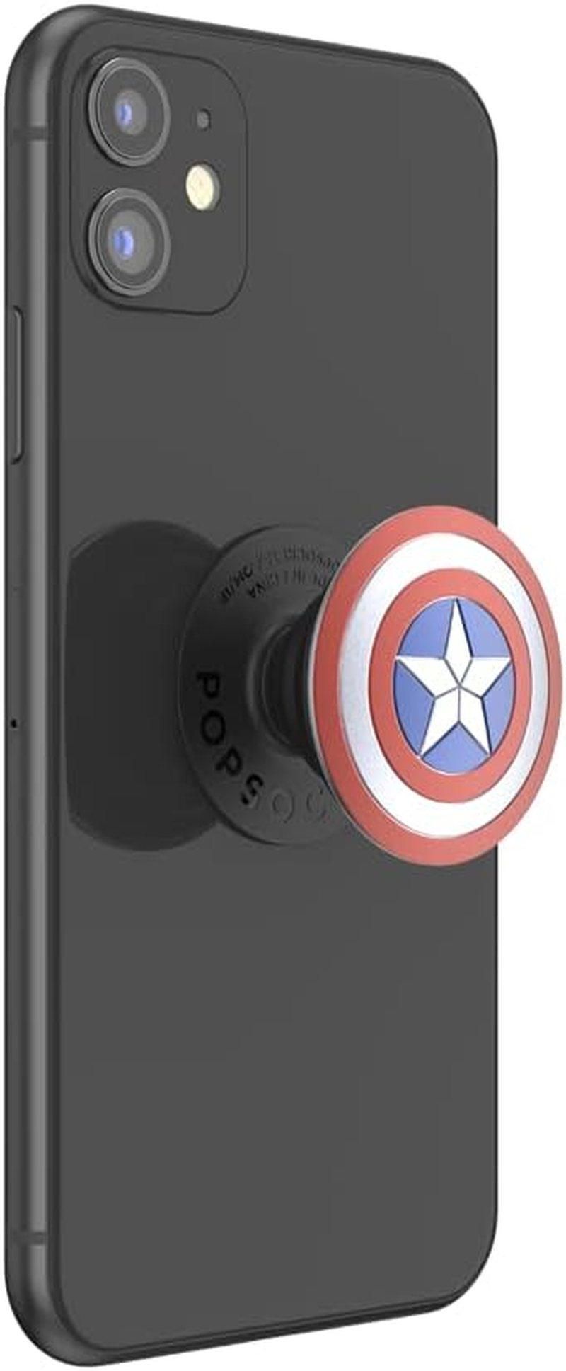 Popsockets: Popgrip - Expanding Stand and Grip with a Swappable Top for Smartphones and Tablets - Enamel Captain America Shield image number 6