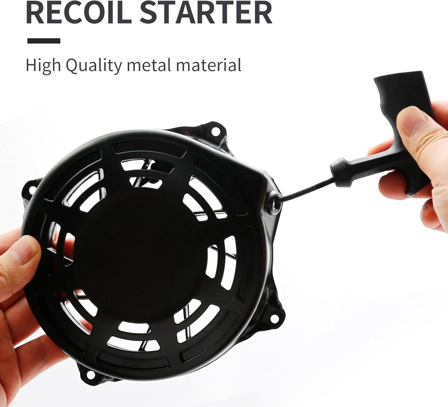 497680 Rewind Starter, Recoil Starter, Replacement for Brigs-Straton 497680 6.75 Motor Oregon 31-068, Rotary 12368 image number 1