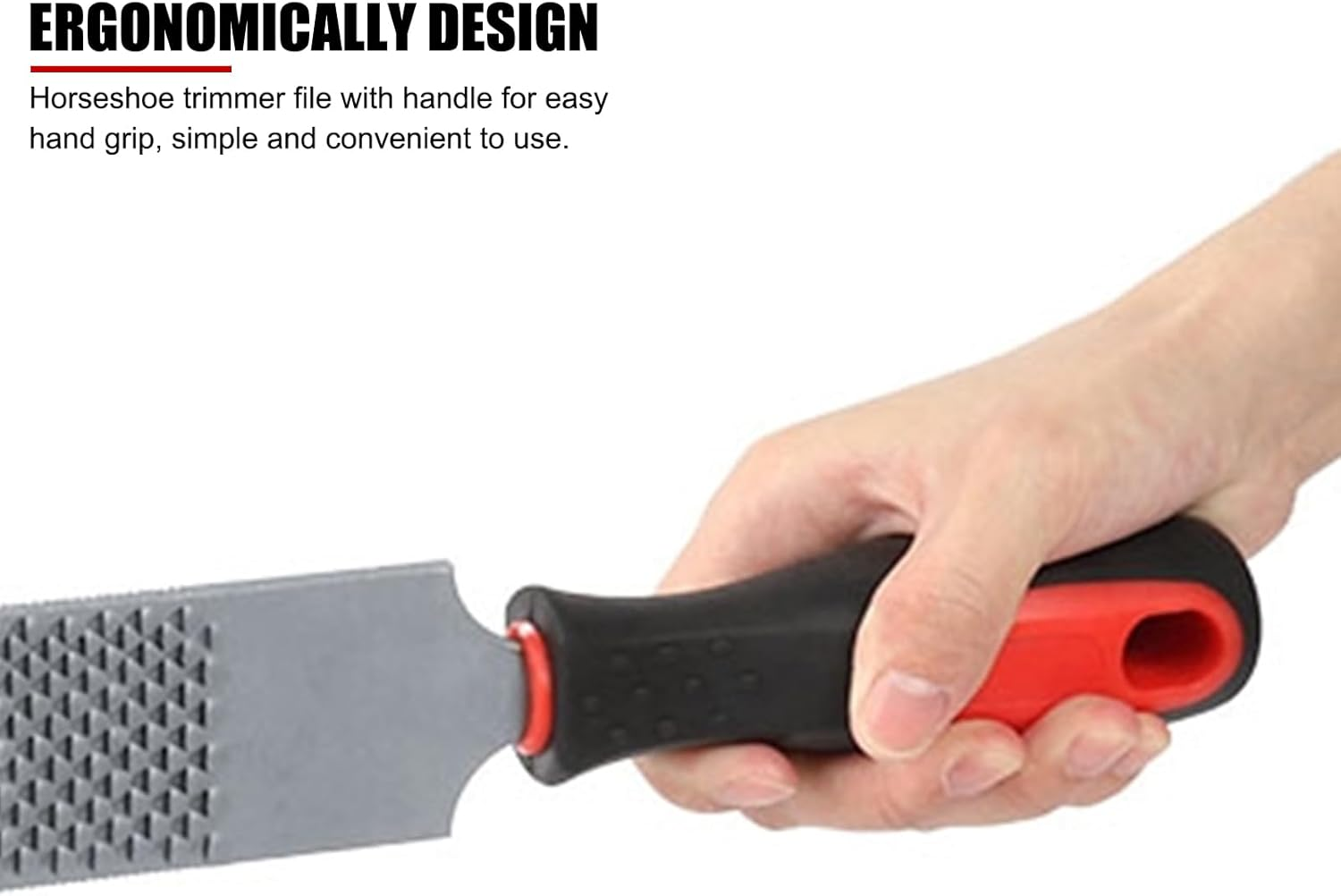 EVTSCAN Horse Hoof Trimming File Knife, Professional High Carbon Steel, Rasp Double Sided Farrier Tool