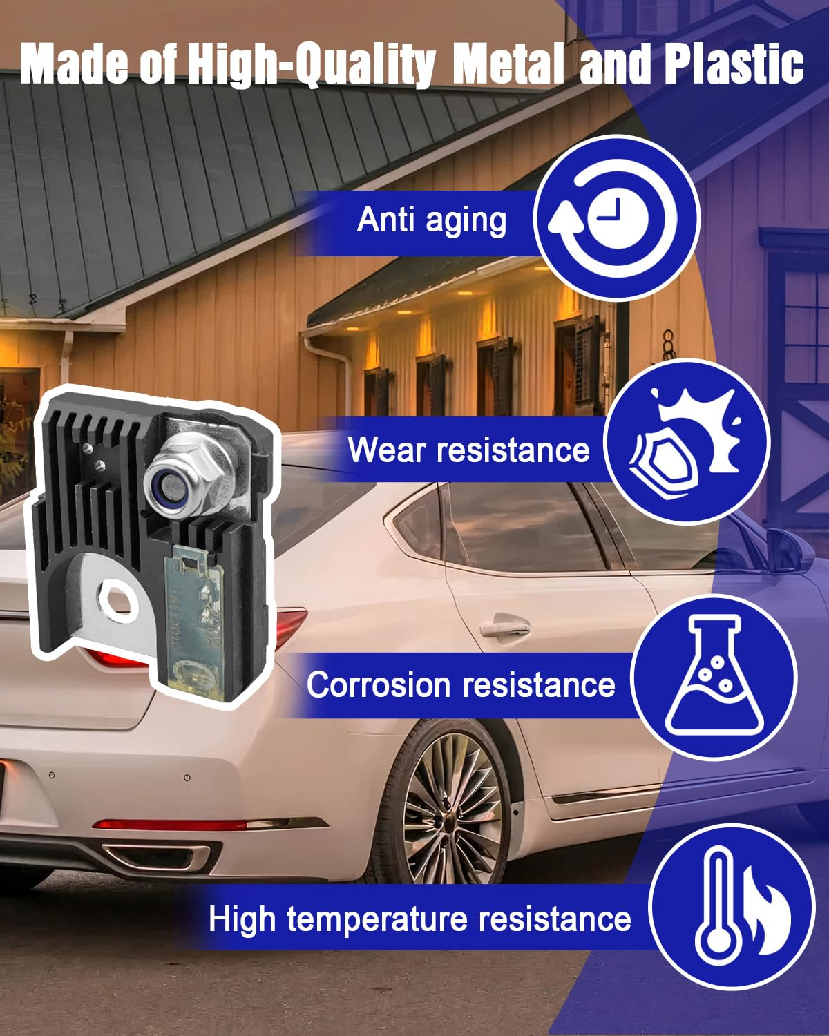 AUGREX 18980-08110 189808110 200Amp Battery Fuse Fit for Kia Sportage Cadenza 2016 2017 2018, with 2 Nuts M8 & M6