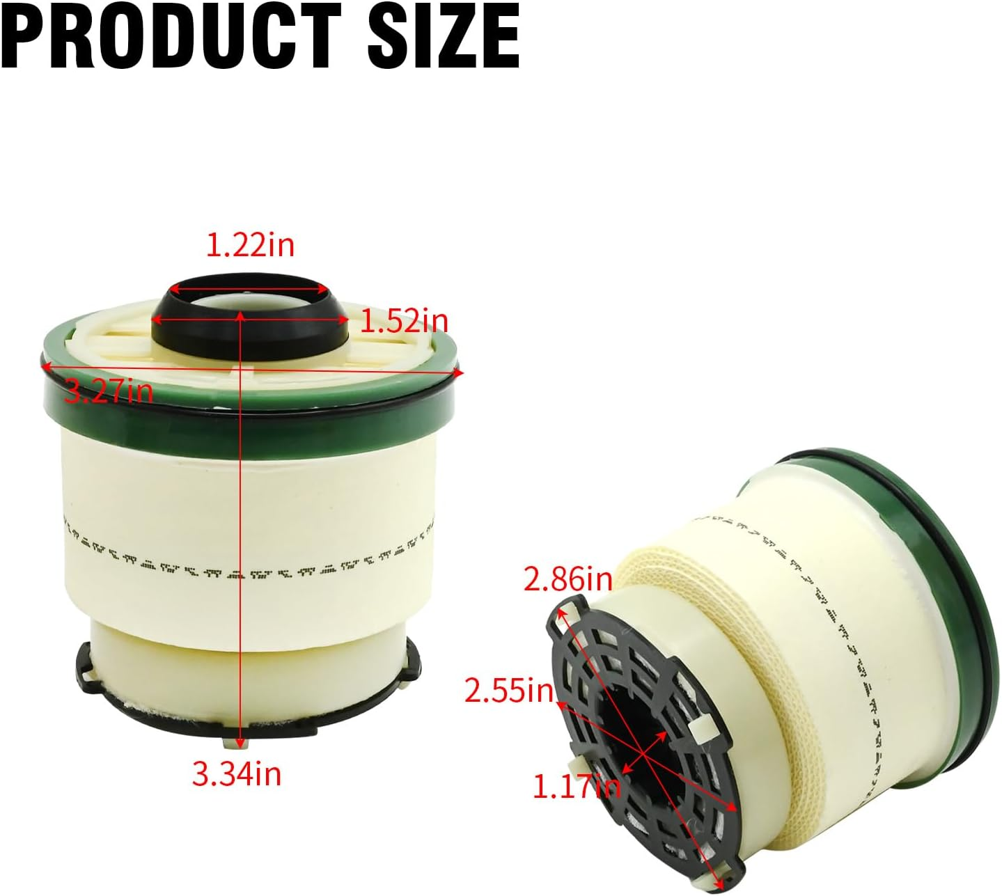 AB39-9176-AB Fuel Filter Engine Oil Filter with O Rings, Replacement for Ford Ranger XLT Crew Cab Pickup 4-Door 2013-2017, Replaces AB39-9176-AC U2Y0-13Z-A5 E804KPD513 AB399176AC image number 5