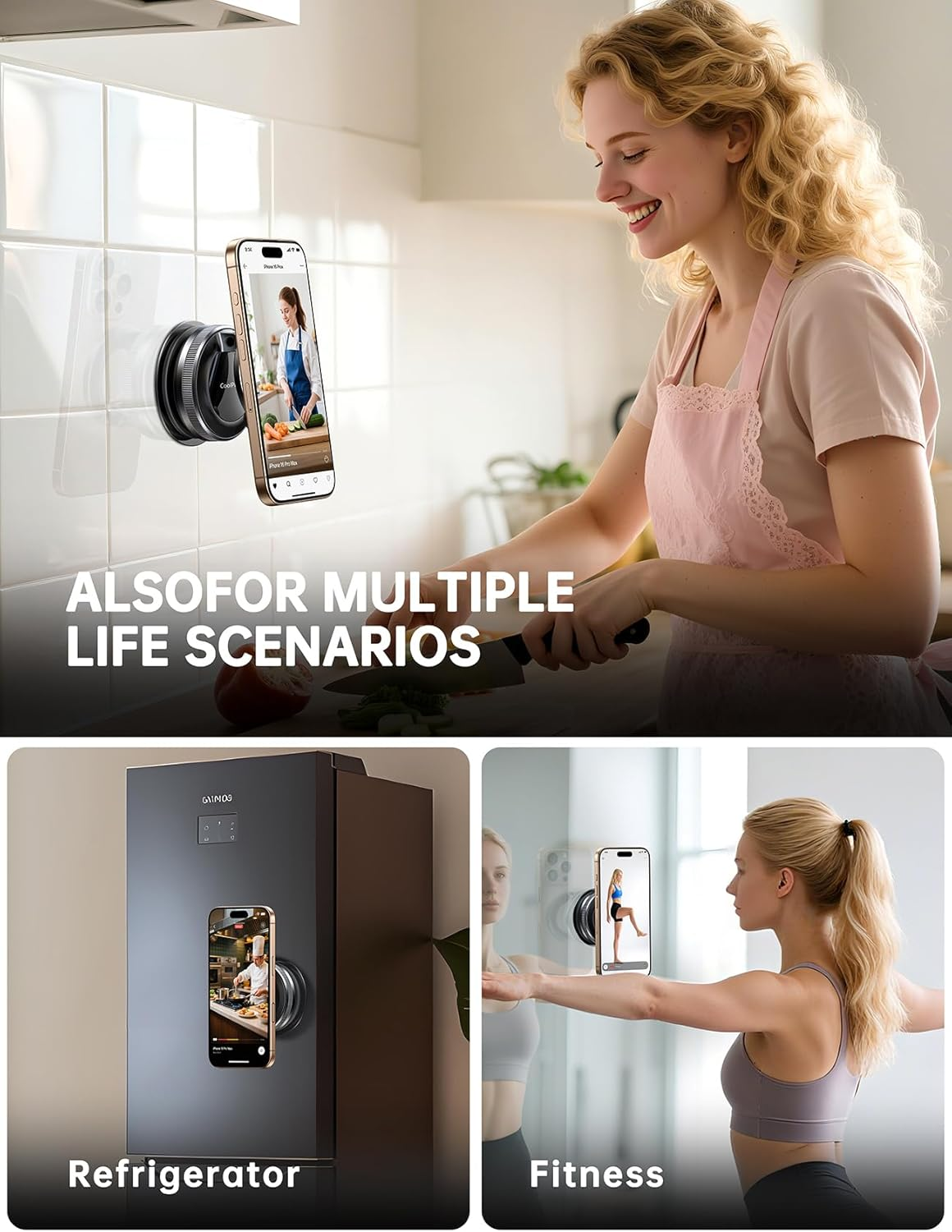 2025 Upgraded Vacuum Magnetic Car Phone Holder for Magsafe,Pocket Size Foldable Suction Cup Phone Mount for Car 【Strongest Magnetic】Phone Holders for Your Car Compatible with Iphone 17 Pro Max Air 16 image number 1