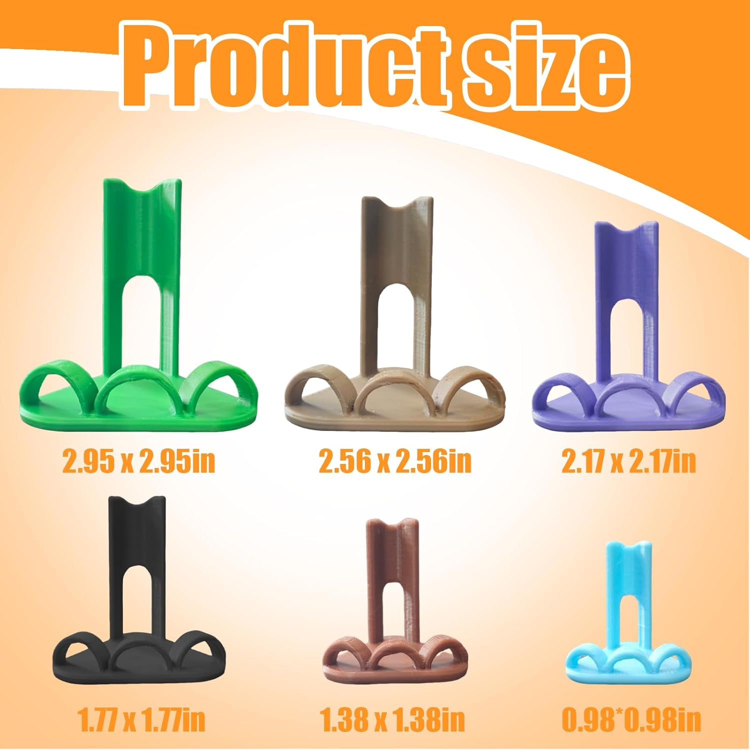 6 Sizes Chicken Leg Splint for Chickens at Different Stages of Growth Chicken Splint for Chicken Foot Fractures, Curled Toes, Osteoarthritis and the Treatment of Plantar Warts. image number 4