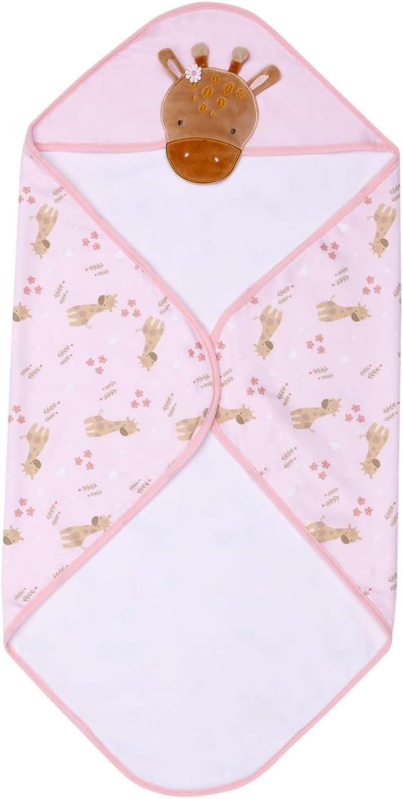 Splosh Baby Giraffe Hooded Towel, Pink