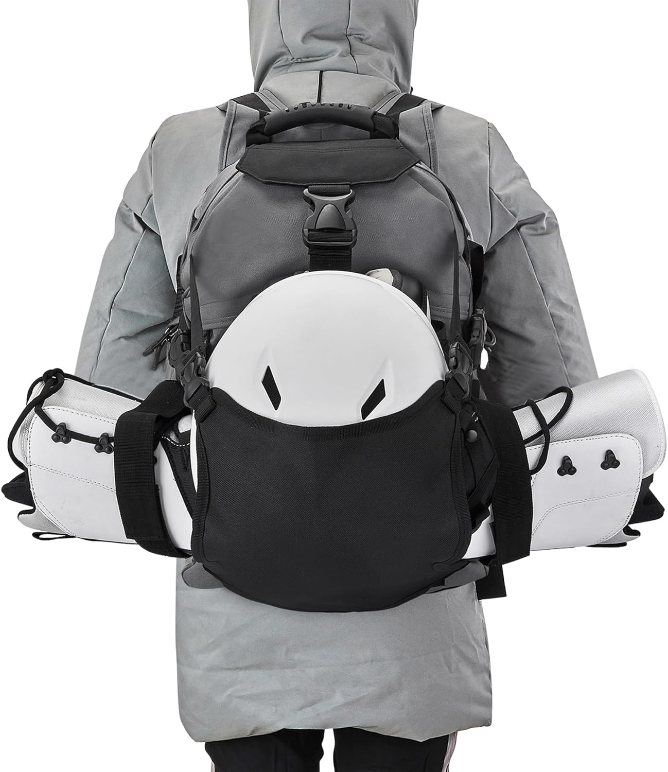 Ski Boot Bag, Ski Player Essential Backpack, Waterproof Ski Boots Storage Bag, Handle Configuration Padding, Independent Helmet Compartment, 30L image number 2