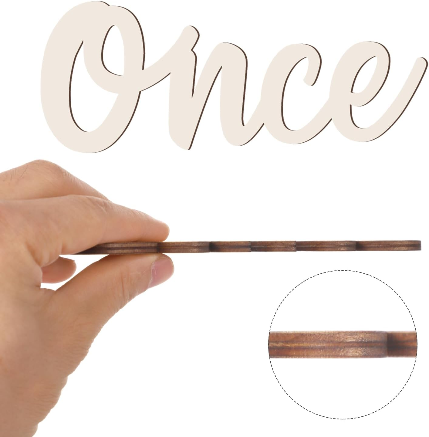 Once upon a Time Sign for Nursery, Wooden Once upon a Time Wall Decor Nursery Sign Wood Word Wall Decor Plaque for Reading Library Corner Nook Kids Room Bookshelf Home D&eacute;cor DIY Decoration image number 1