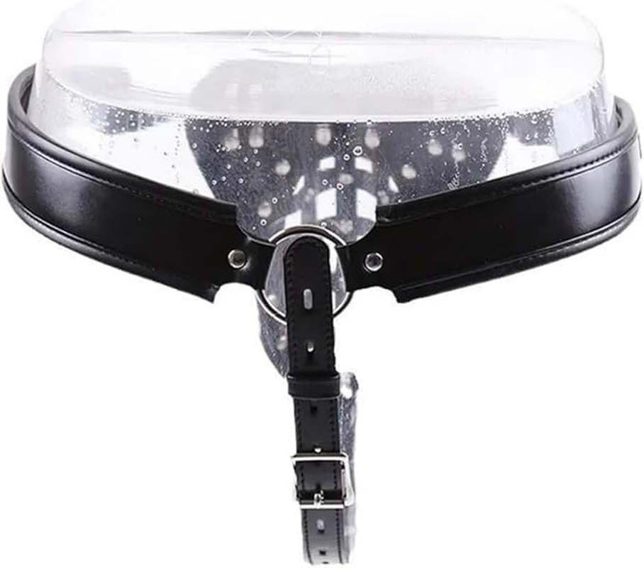 Male Chastity Device Chastity Belt Pants Penis Lock Cage Male Chastity Belt Devices Harness with Lock Cock for Men, Adult Men'S Bondage Leather Chastity Lock Pants Underwear image number 2