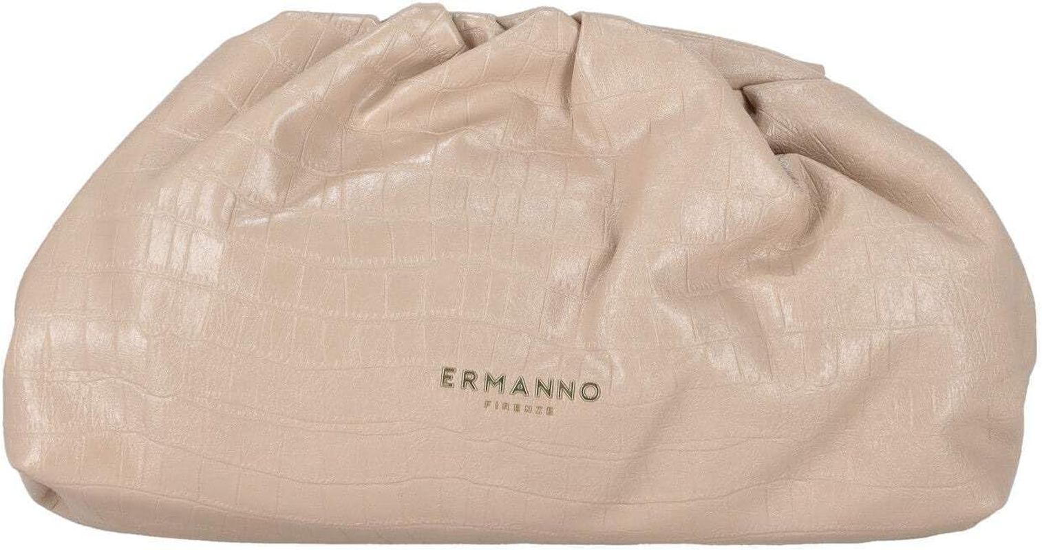 Ermanno Firenze Unisex Adulto Veronica Cocco Pouch, Cream image number 4