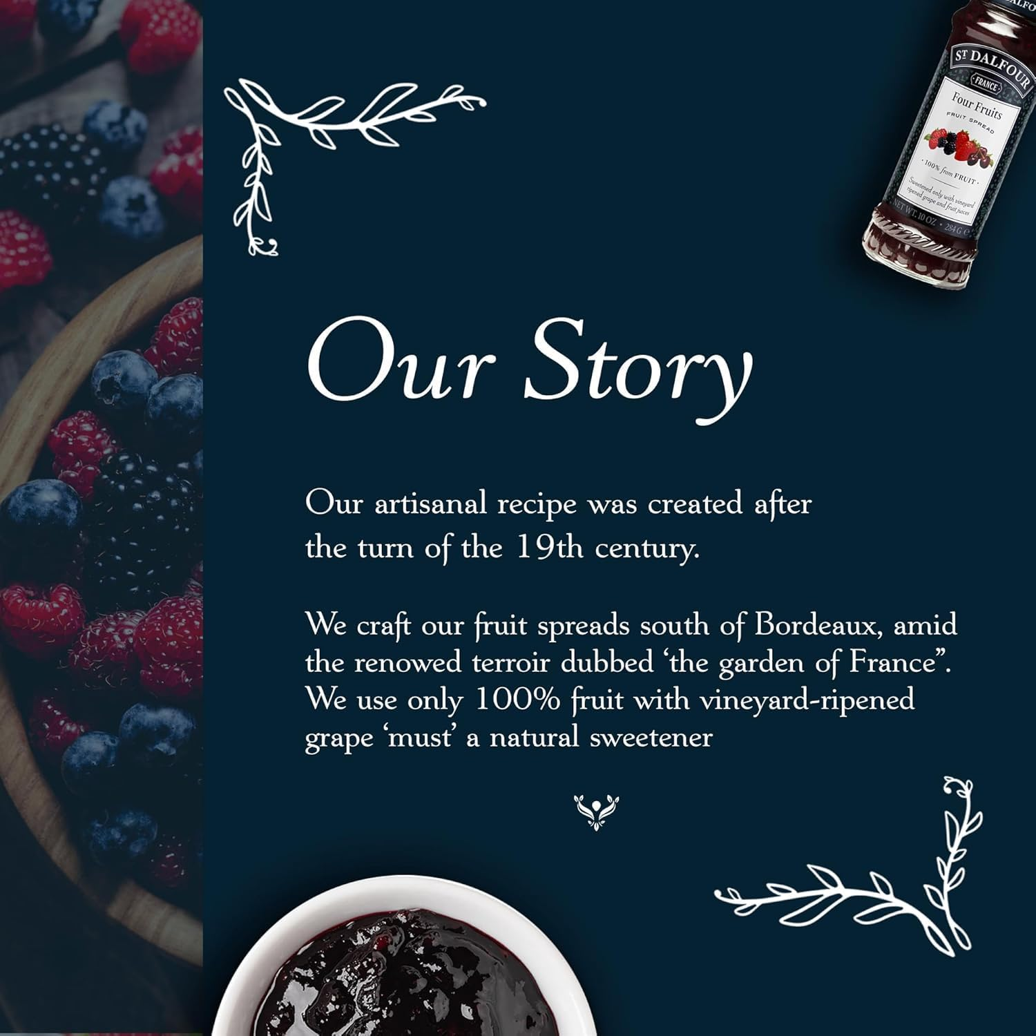 St Dalfour Four Fruits Fruit Spread 284 G image number 3