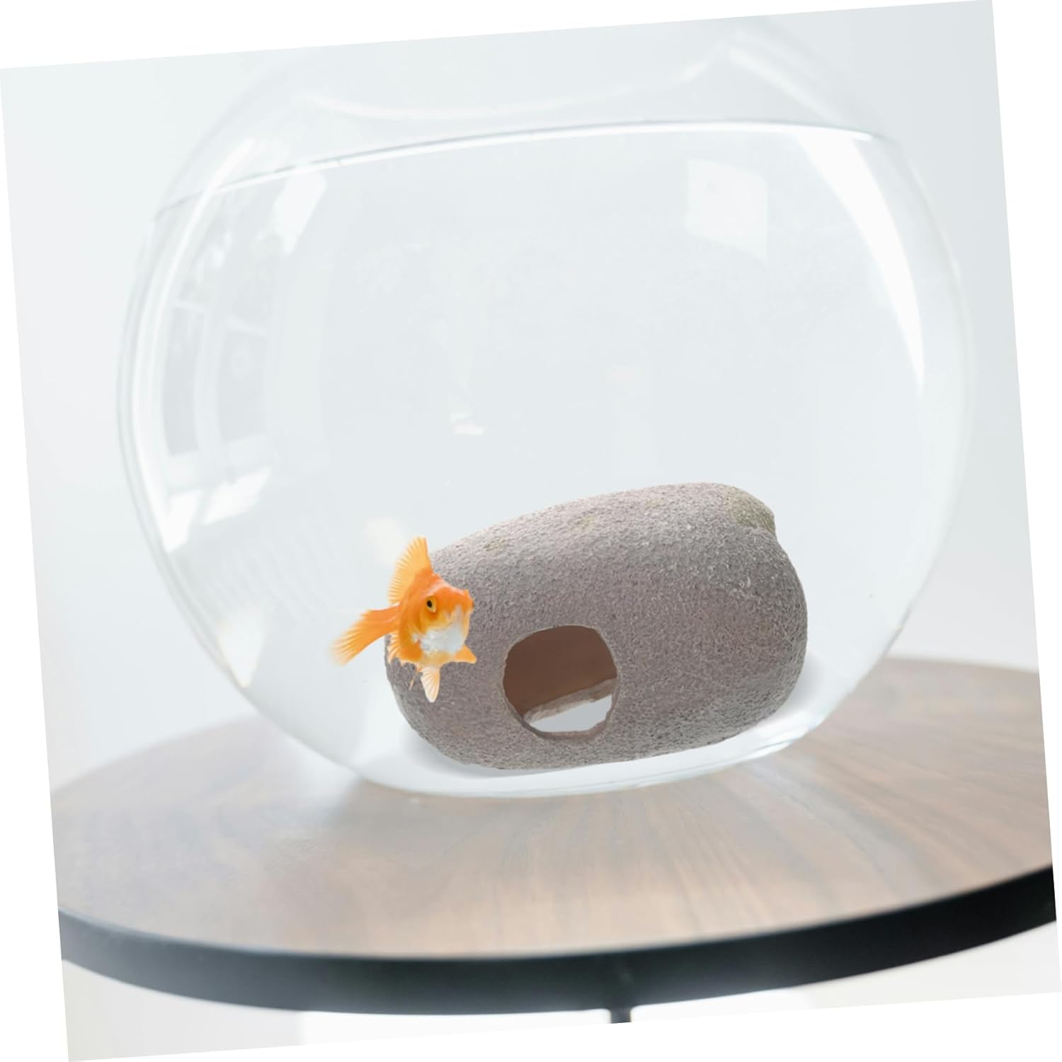 GANAZONO Resin Fish Shelter for Shrimp and Fish Aquarium Ornament with Spacious Hiding Cave Safe Decorative Habitat for Freshwater and Reptile Pets Enhances Visual Appeal image number 5
