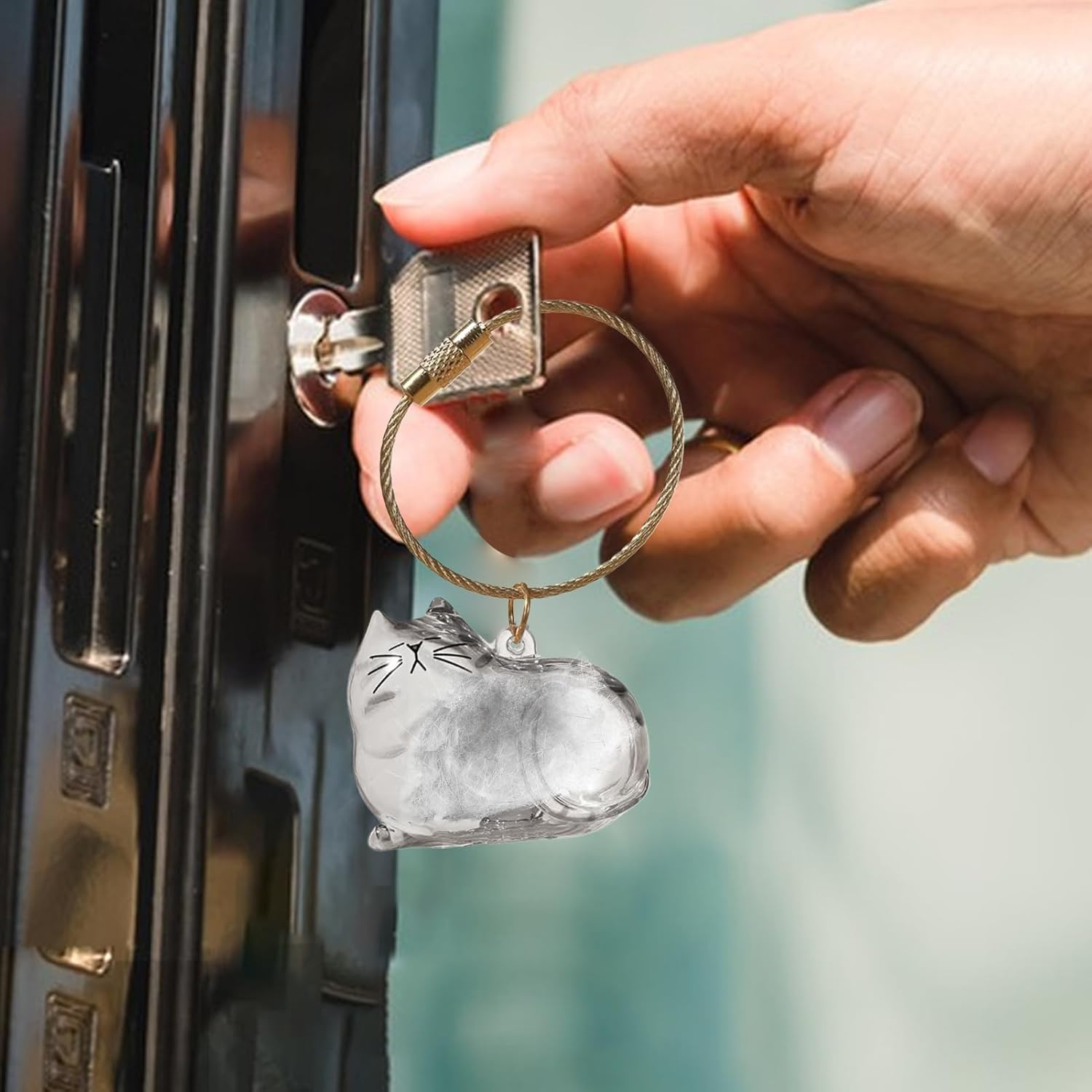 Transparent Cat Hair Storage Box, Cat Hair Storage Bottle, Pet Memorial Keepsake, with Meaningful Sympathy, Clear and Compact Design, 4.5Cm, for Friends & Family image number 6