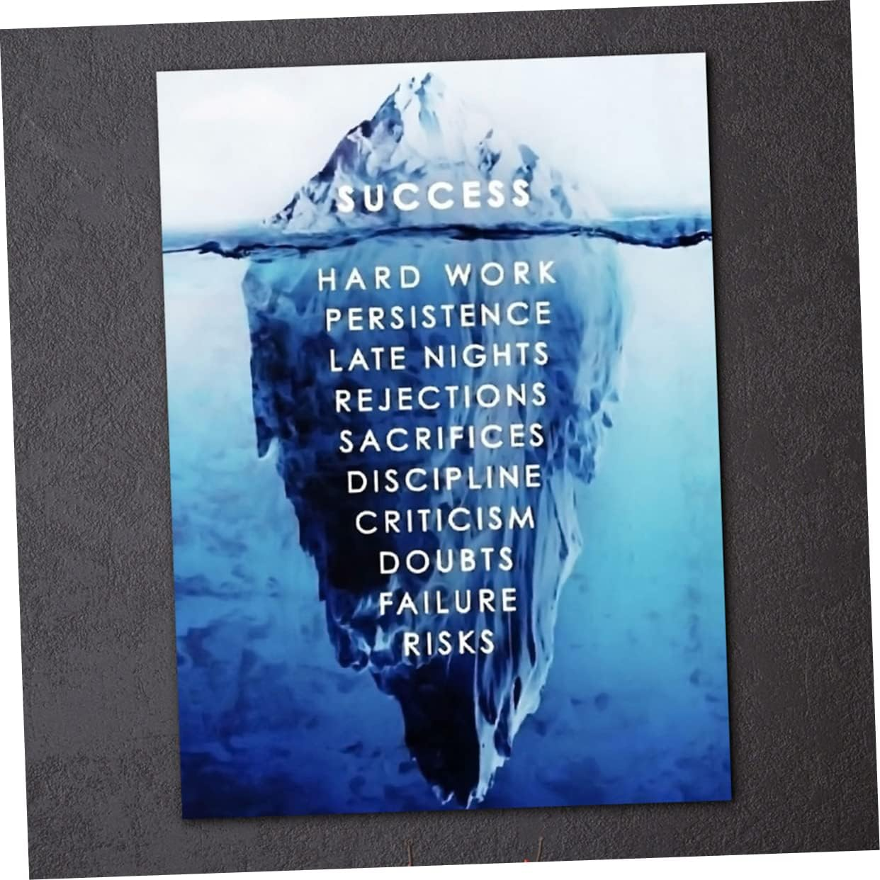 ULDIGI 1Pc Nordic Iceberg Landscape Decorative Wall Painting Frameless Nonwovens Art for Home Living Unique Wall Decor and Pictures Ornaments image number 4