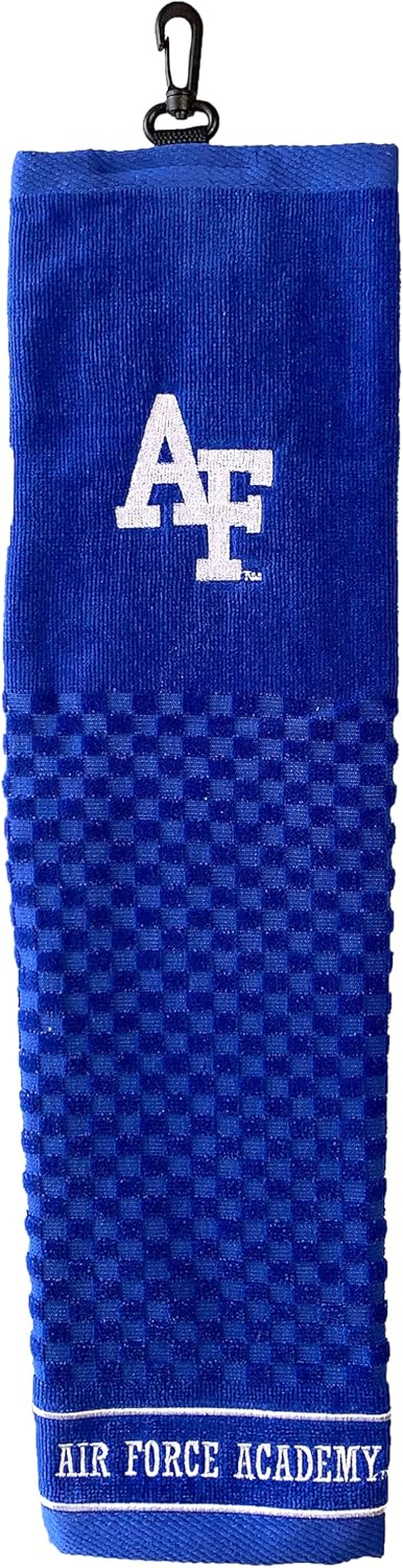 Team Golf NCAA Embroidered Golf Towel, Checkered Scrubber Design, Embroidered Logo