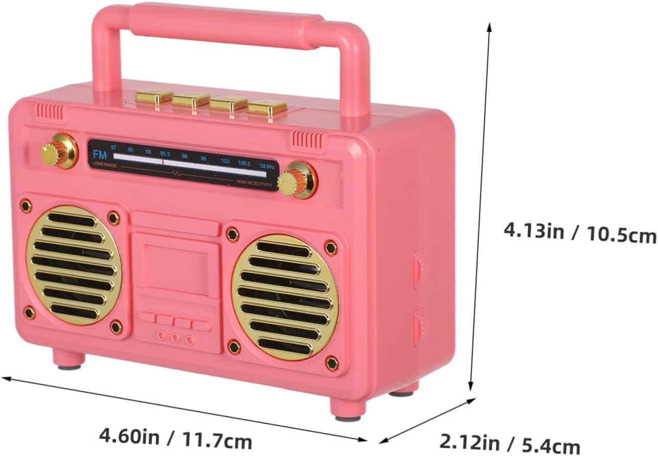Mipcase Vintage Speaker Retro Mini Portable Small Speaker Outdoor Wireless Camping for Outdoor Gatherings Travel image number 1