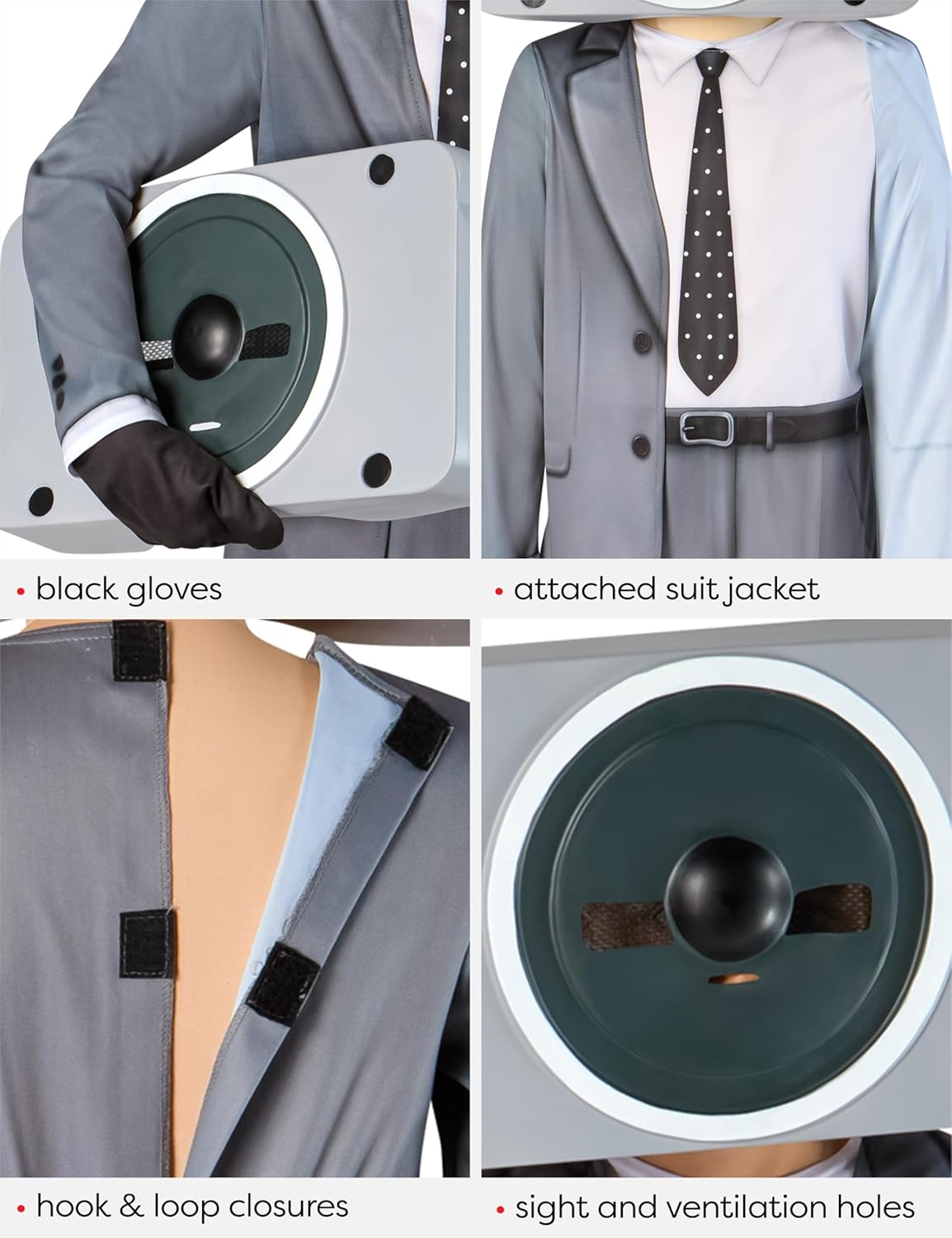 Speakerman Costume for Kids - Skibidi Toilet image number 3