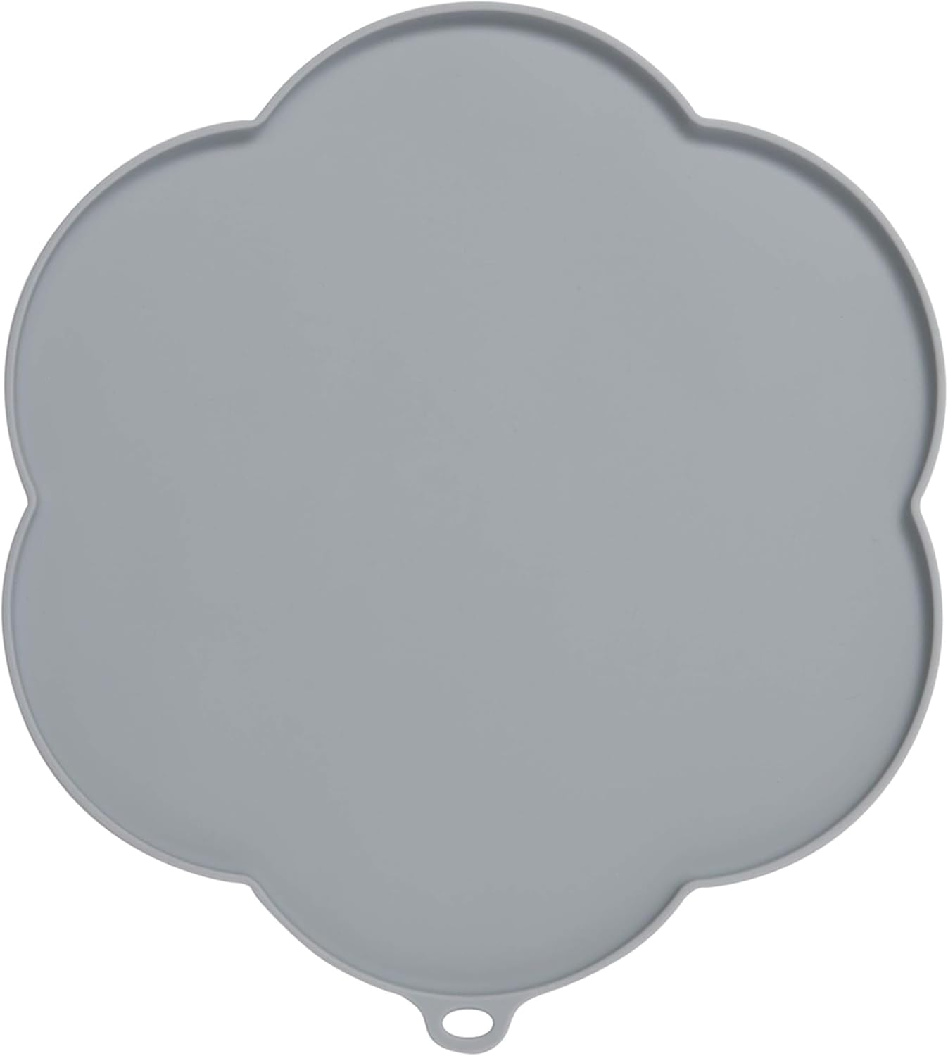Catit Flower Shape Cat Placemat, Gray, Diameter 11.8In image number 2