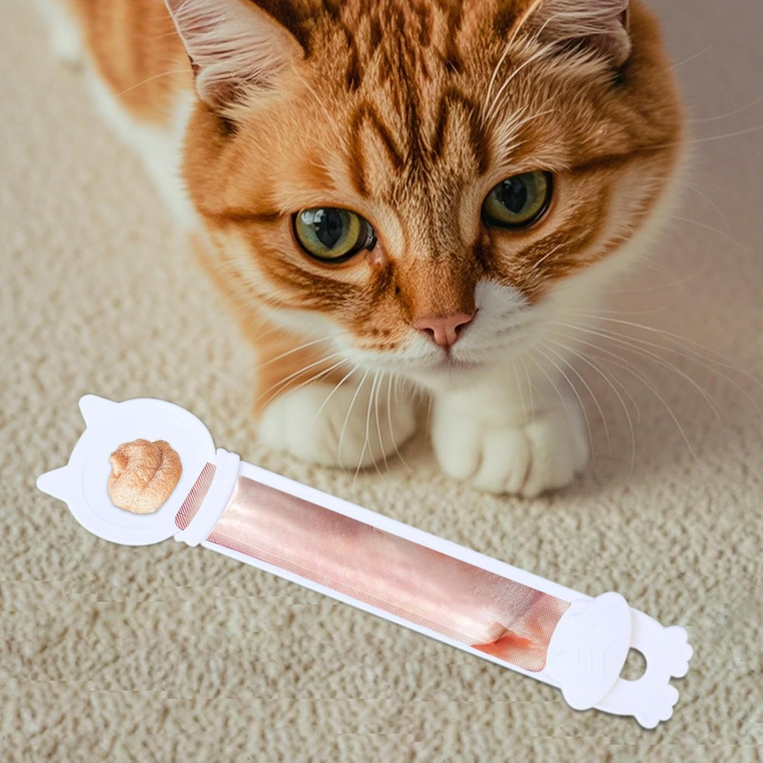 Cat Food Spoon,Multifunctional Sturdy Pet Food Spoon - Anti-Overflow Pet Supplies for Home Outdoor Travel Feeding Kitty Kitten